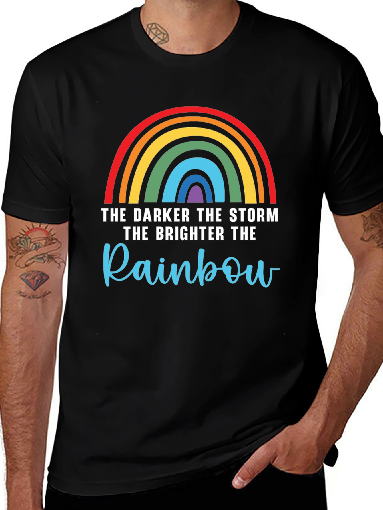Variant 18 of The Darker the Storm, the Brighter the Rainbow T-Shirt