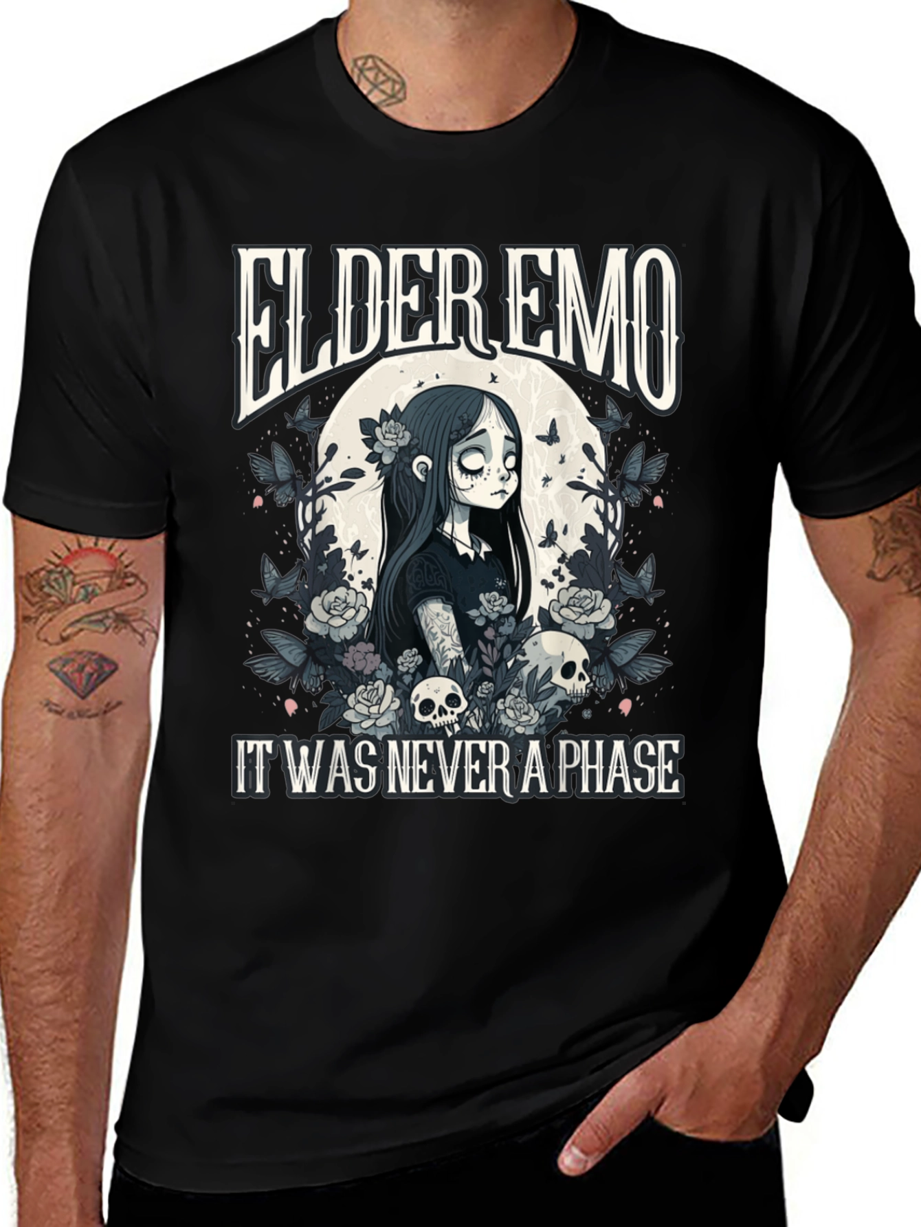 Variant 30 of Elder Emo T-Shirt: It Was Never a Phase