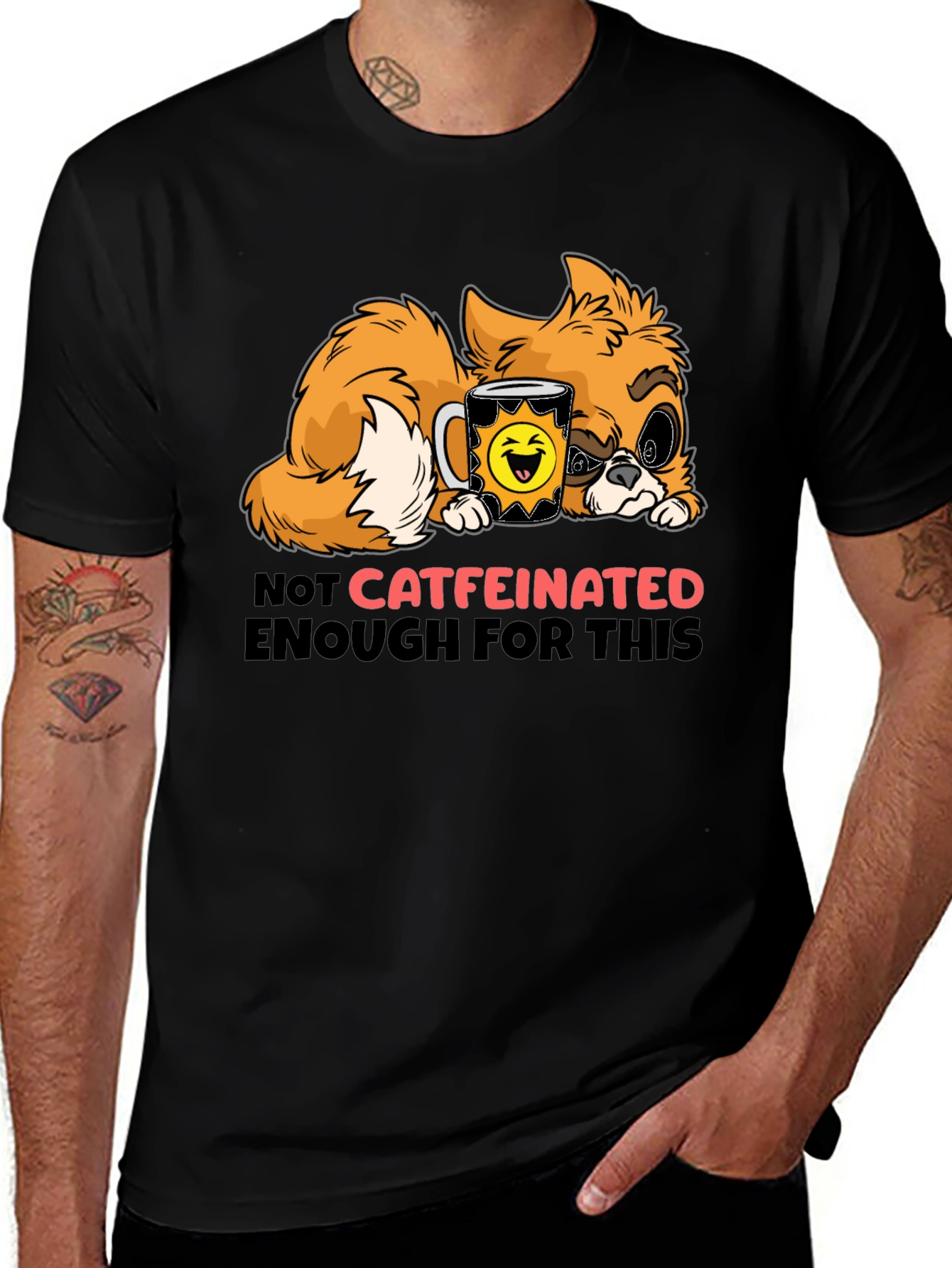 Variant 7 of Not Catfeinated Enough T-Shirt