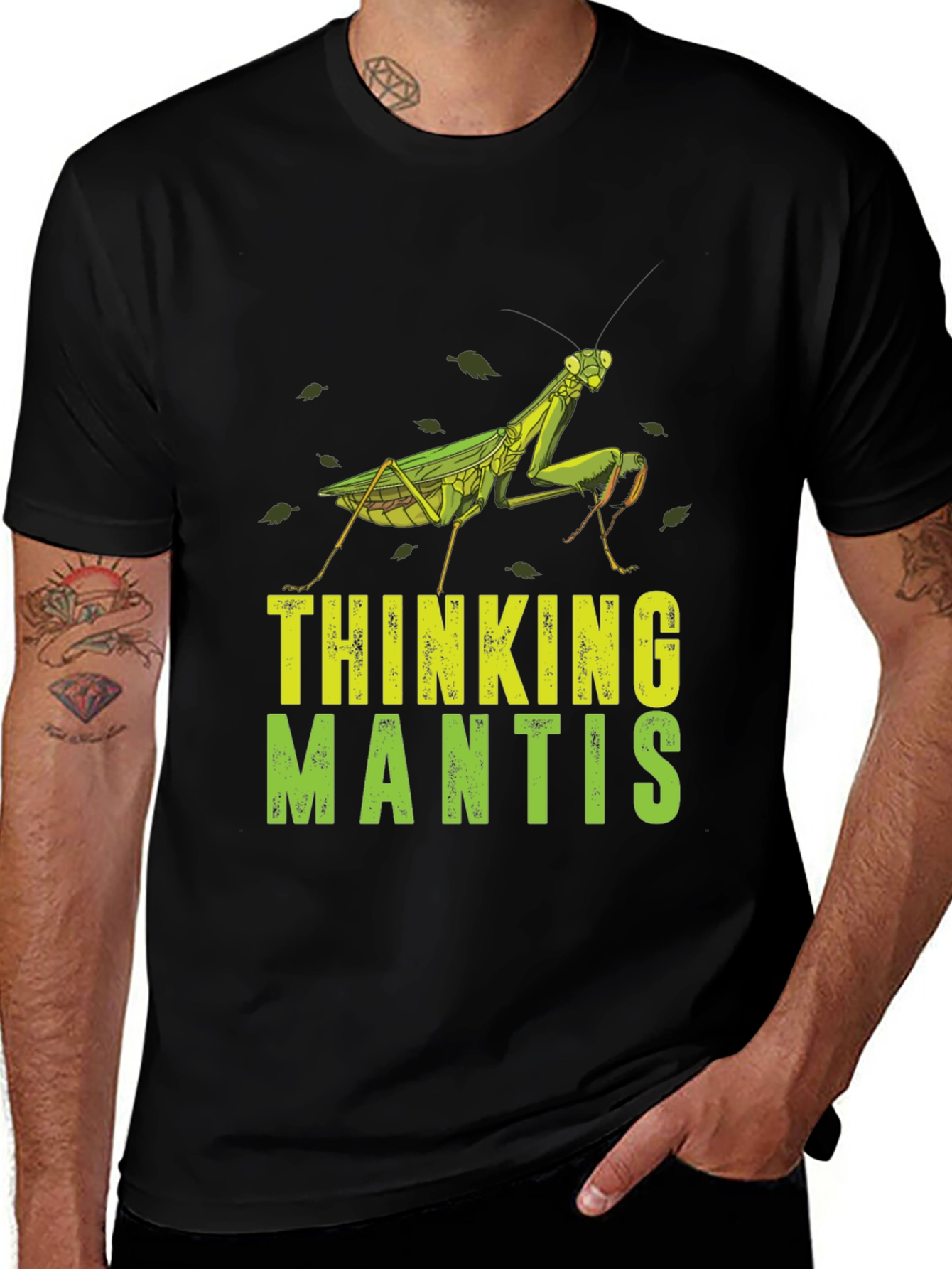 Thinking Mantis Graphic Tee - Black