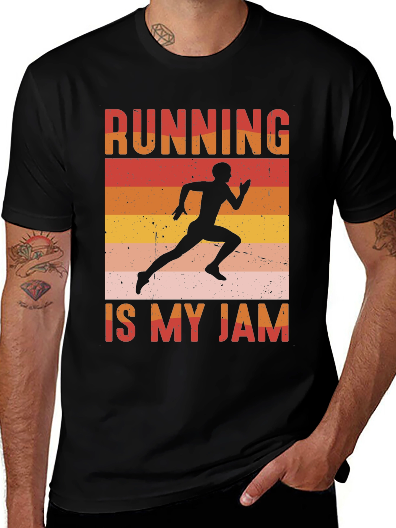 Variant 20 of Running is My Jam Graphic T-Shirt