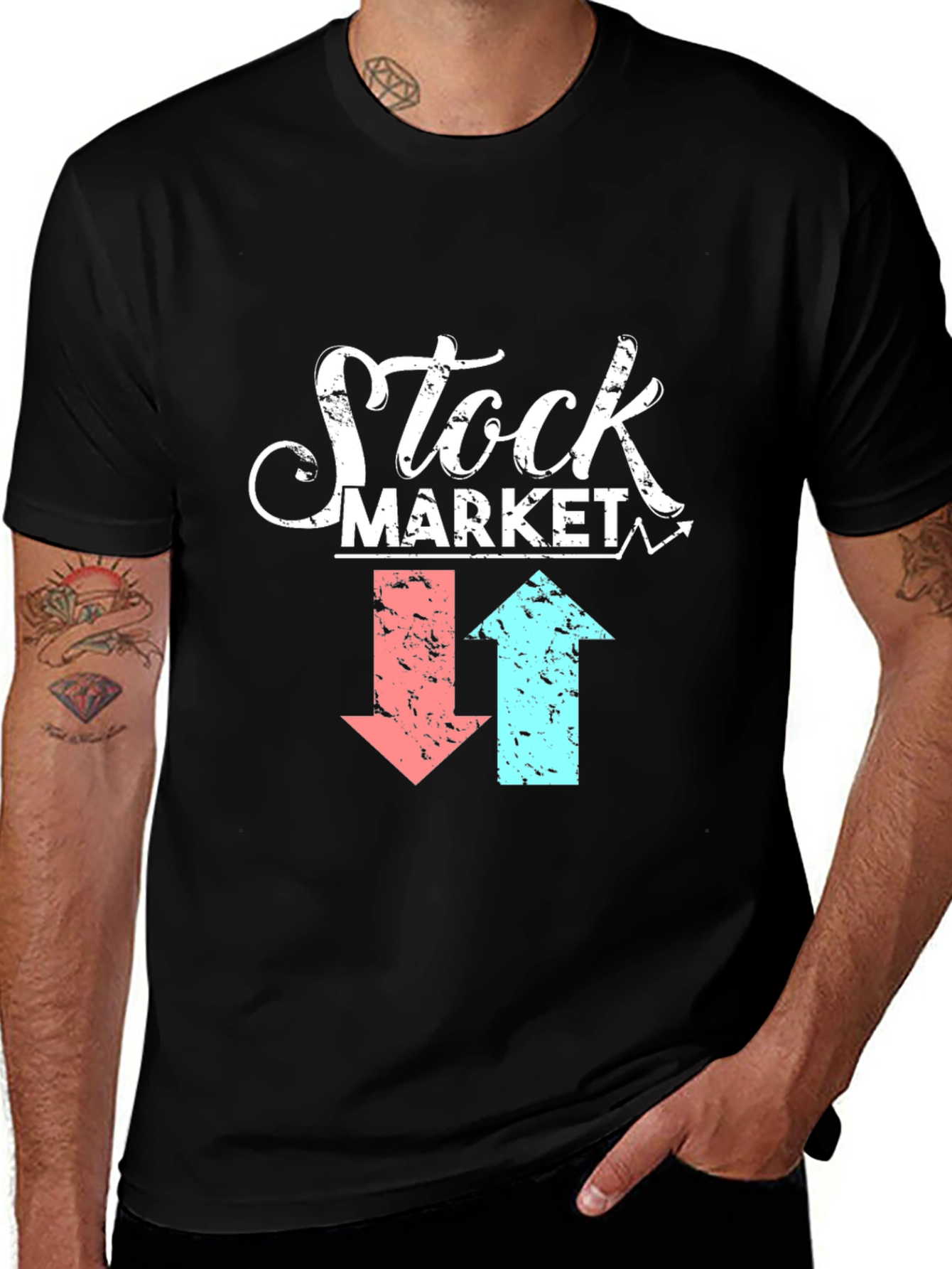Variant 13 of Stock Market T-Shirt - Up or Down?