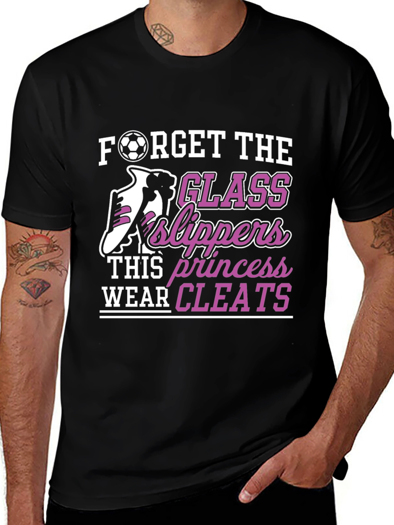 Variant 28 of Forget Glass Slippers Soccer Cleats T-Shirt