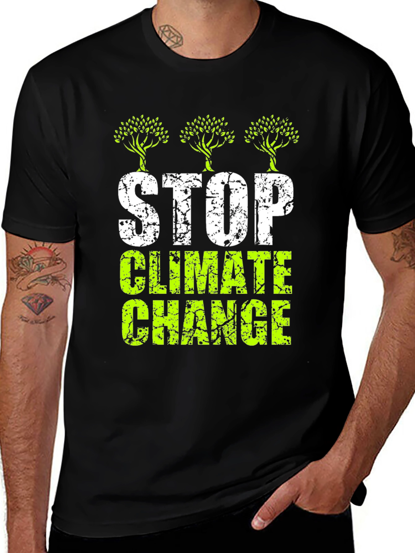 Stop Climate Change Graphic T-Shirt