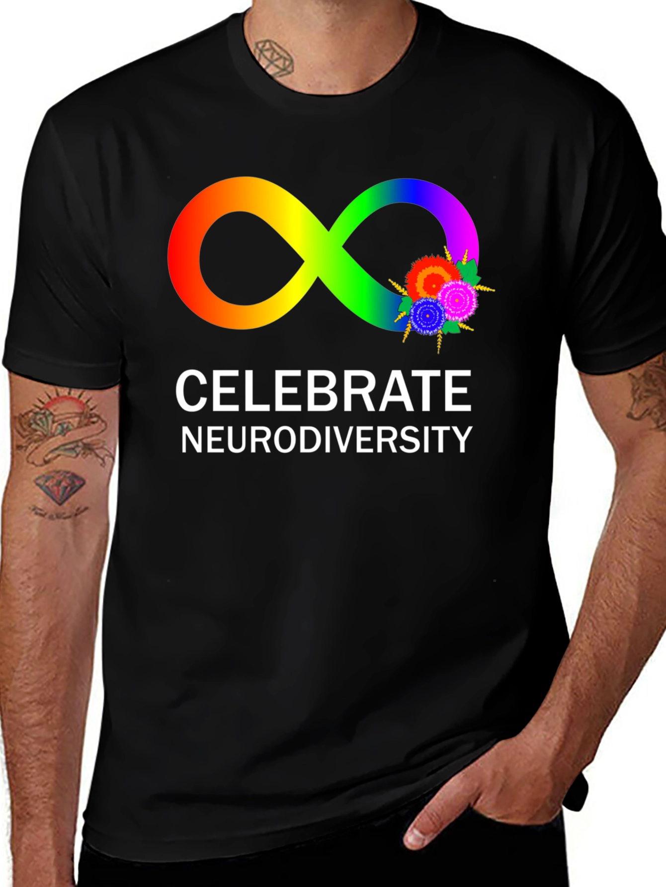 Celebrate Neurodiversity T-Shirt, Infinity Symbol, Autism Awareness Tee