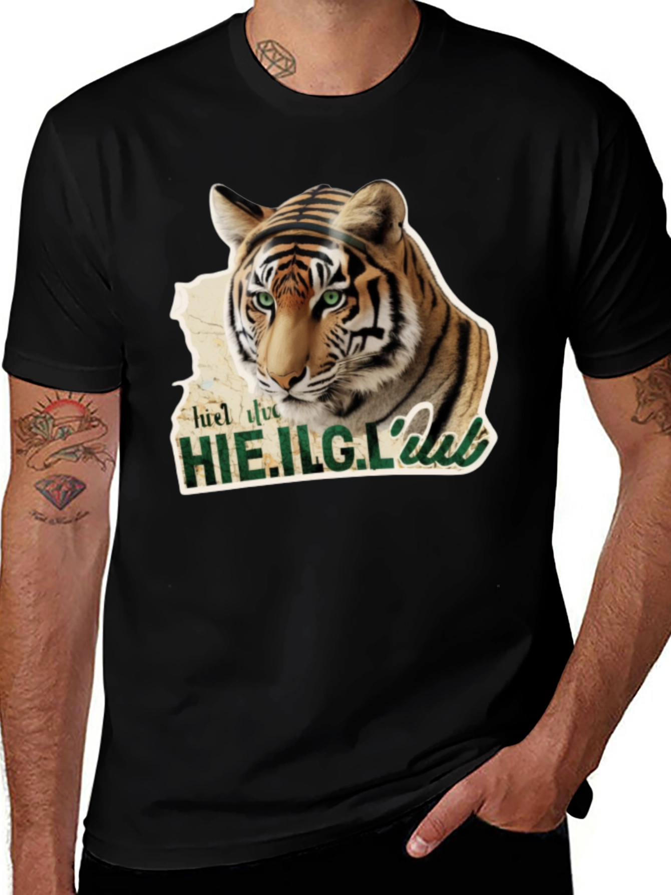 Variant 14 of Tiger Graphic Tee - Bold Animal Print T-Shirt