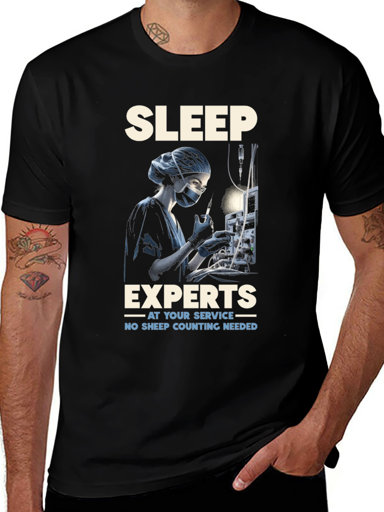 Sleep Expert T-Shirt - Anesthesia Humor Tee