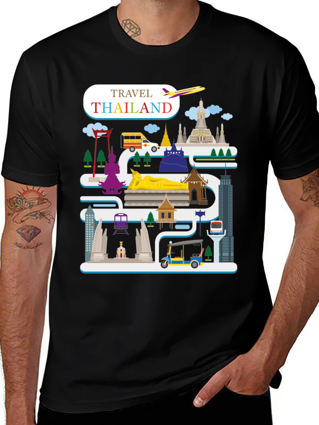Travel Thailand Graphic T-Shirt