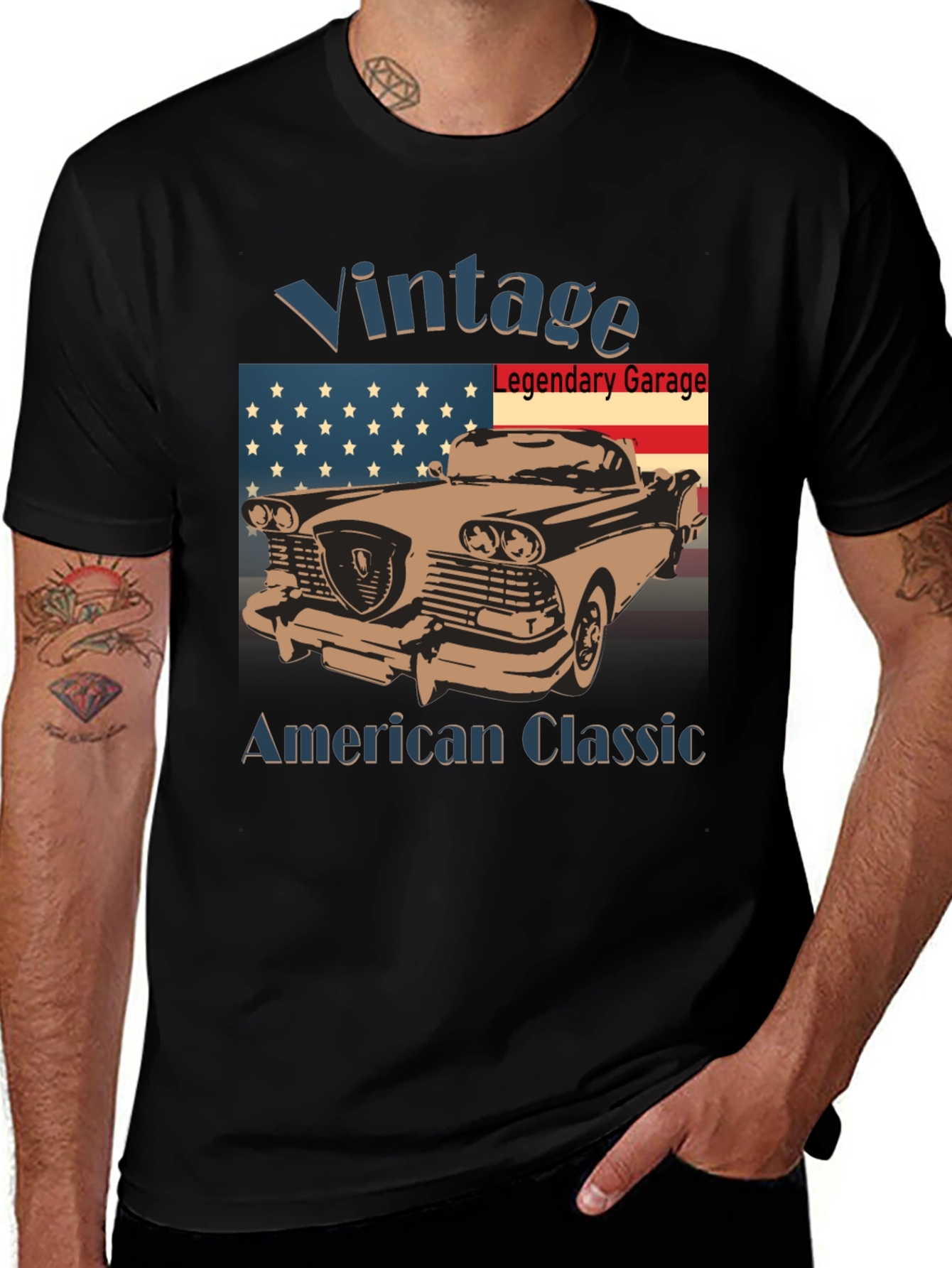 Variant 29 of Vintage American Classic Car Graphic Tee