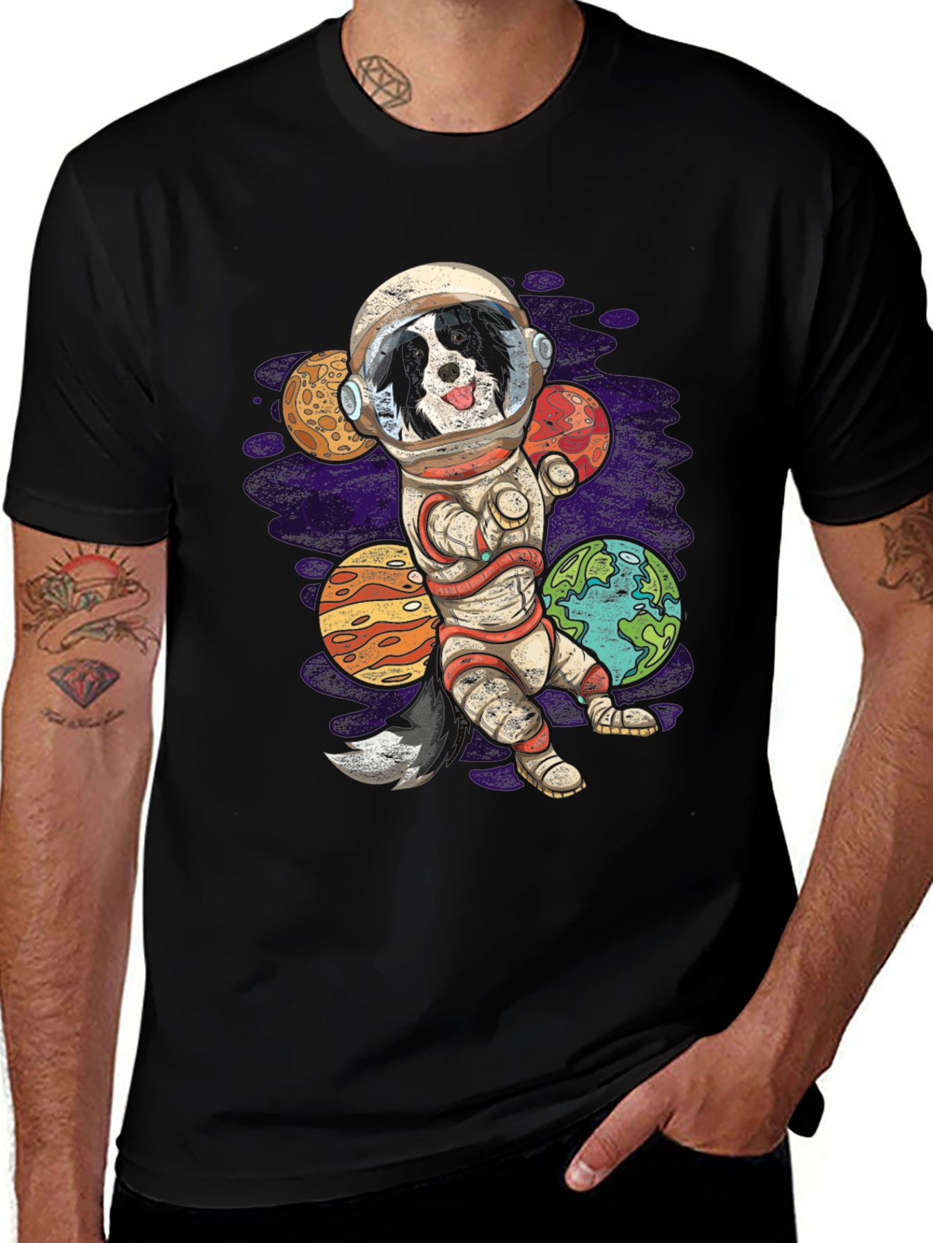 Dog Astronaut T-Shirt, Space Dog Tee