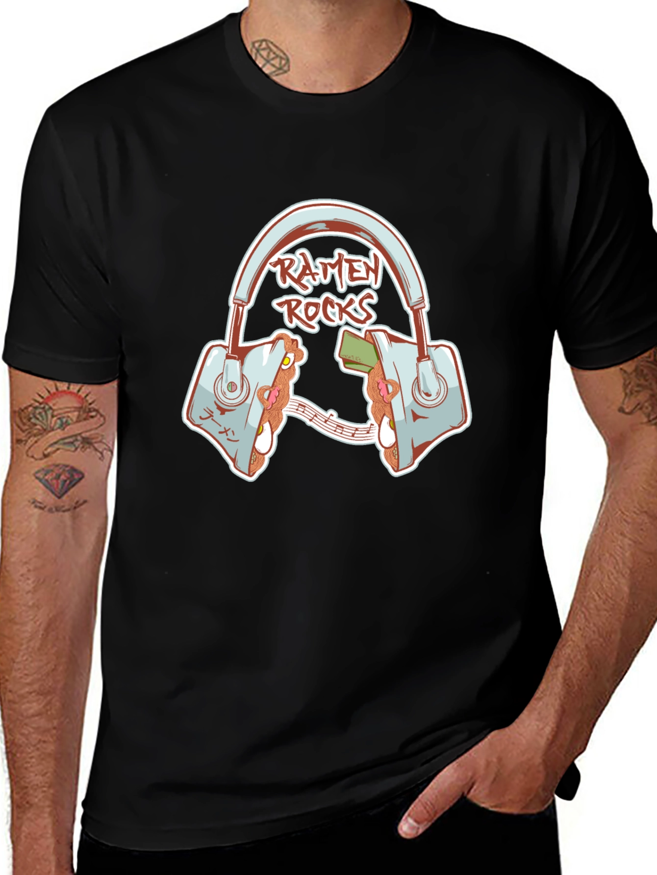 Variant 10 of Ramen Rocks Graphic T-Shirt