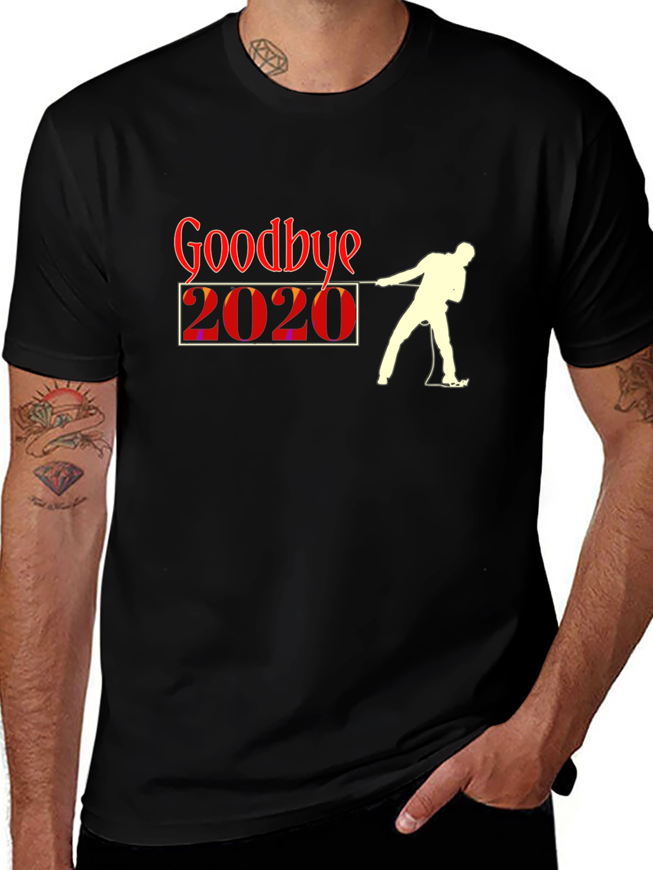 Variant 29 of Goodbye 2020 Black Graphic T-Shirt