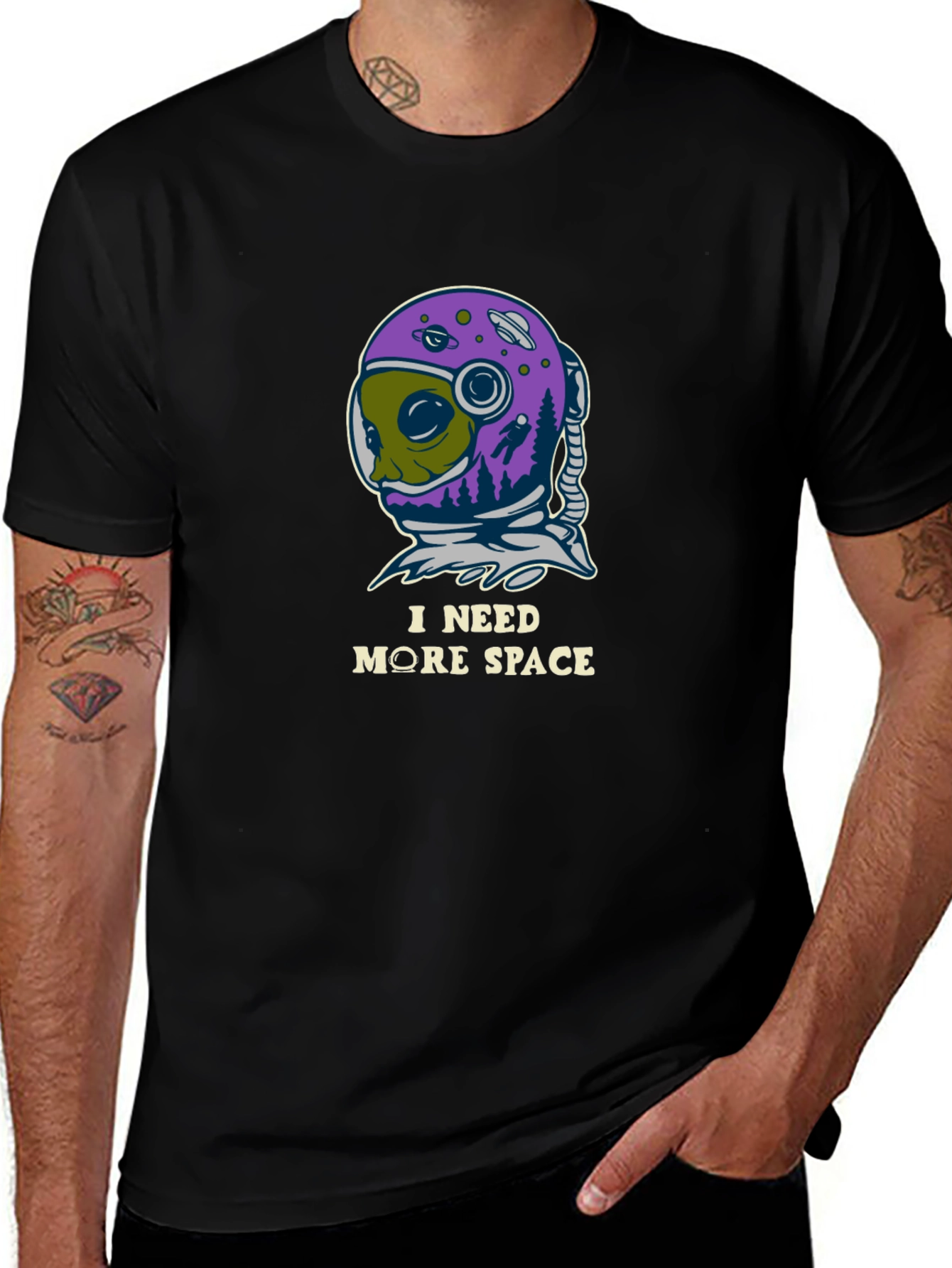 Variant 21 of I Need More Space Alien Graphic Tee