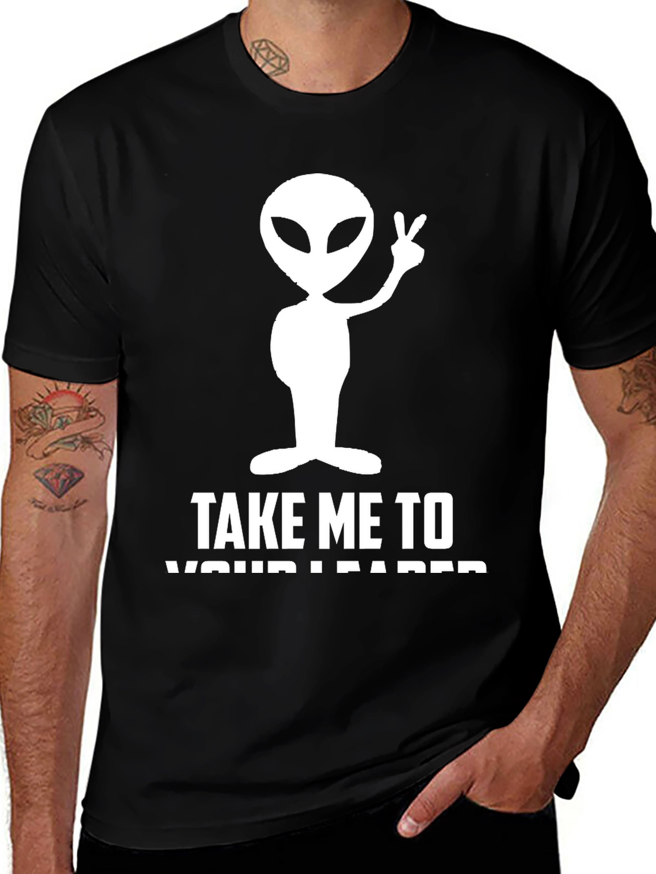Variant 4 of Alien Take Me to Your Leader Graphic T-Shirt