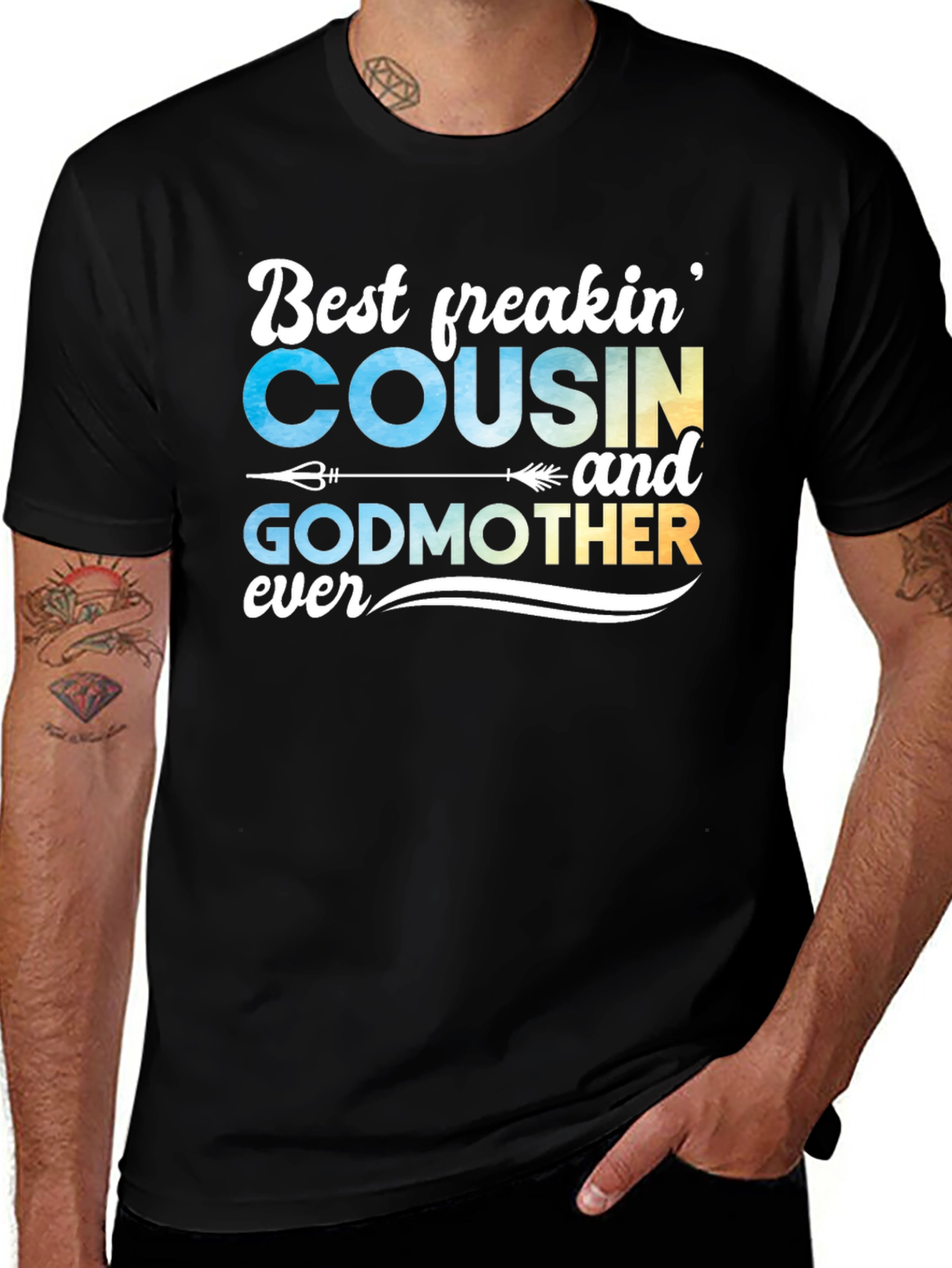 Variant 30 of Best Freakin' Cousin & Godmother Ever T-Shirt