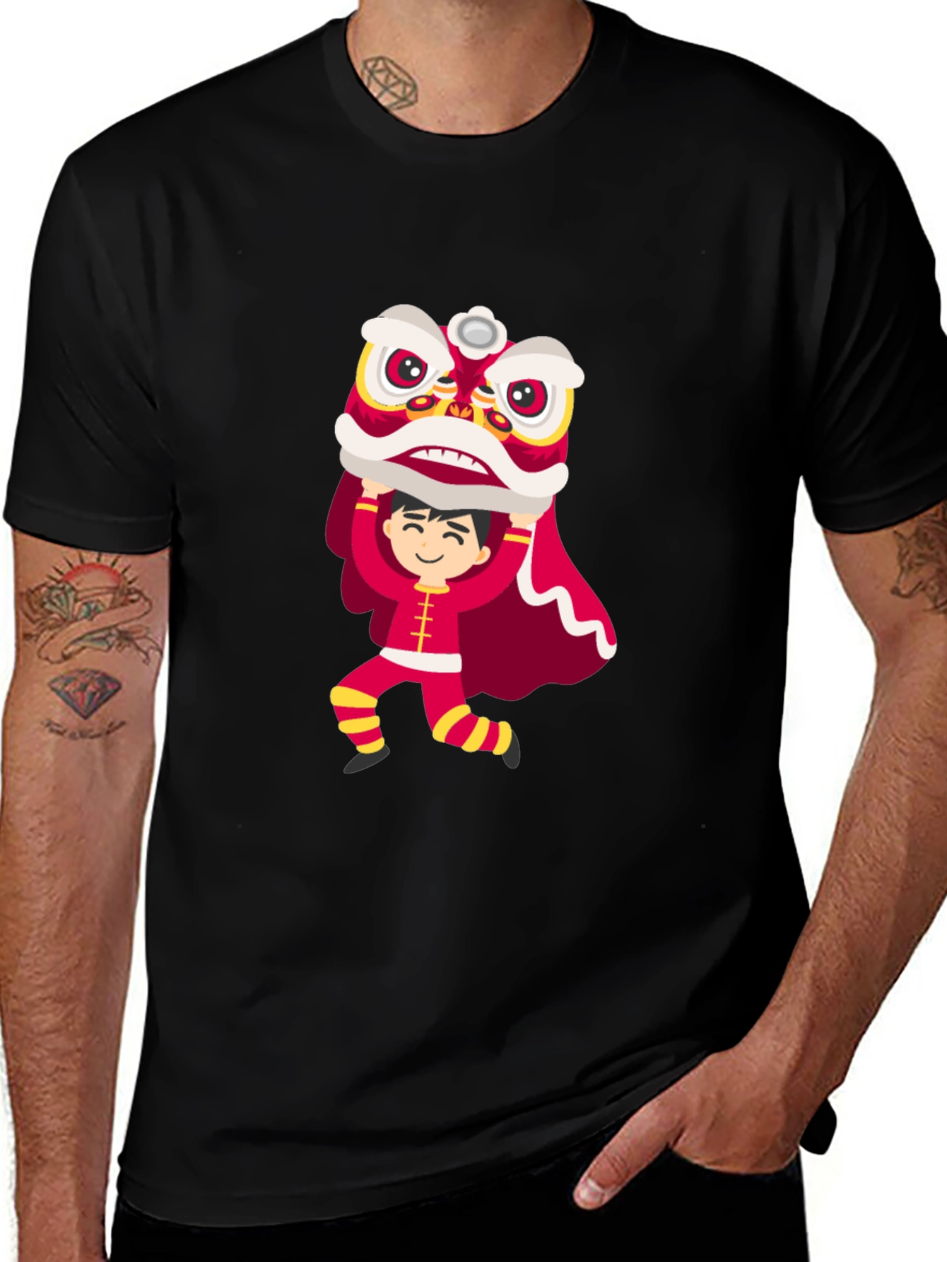 Lion Dance Graphic Tee - Celebrate Culture
