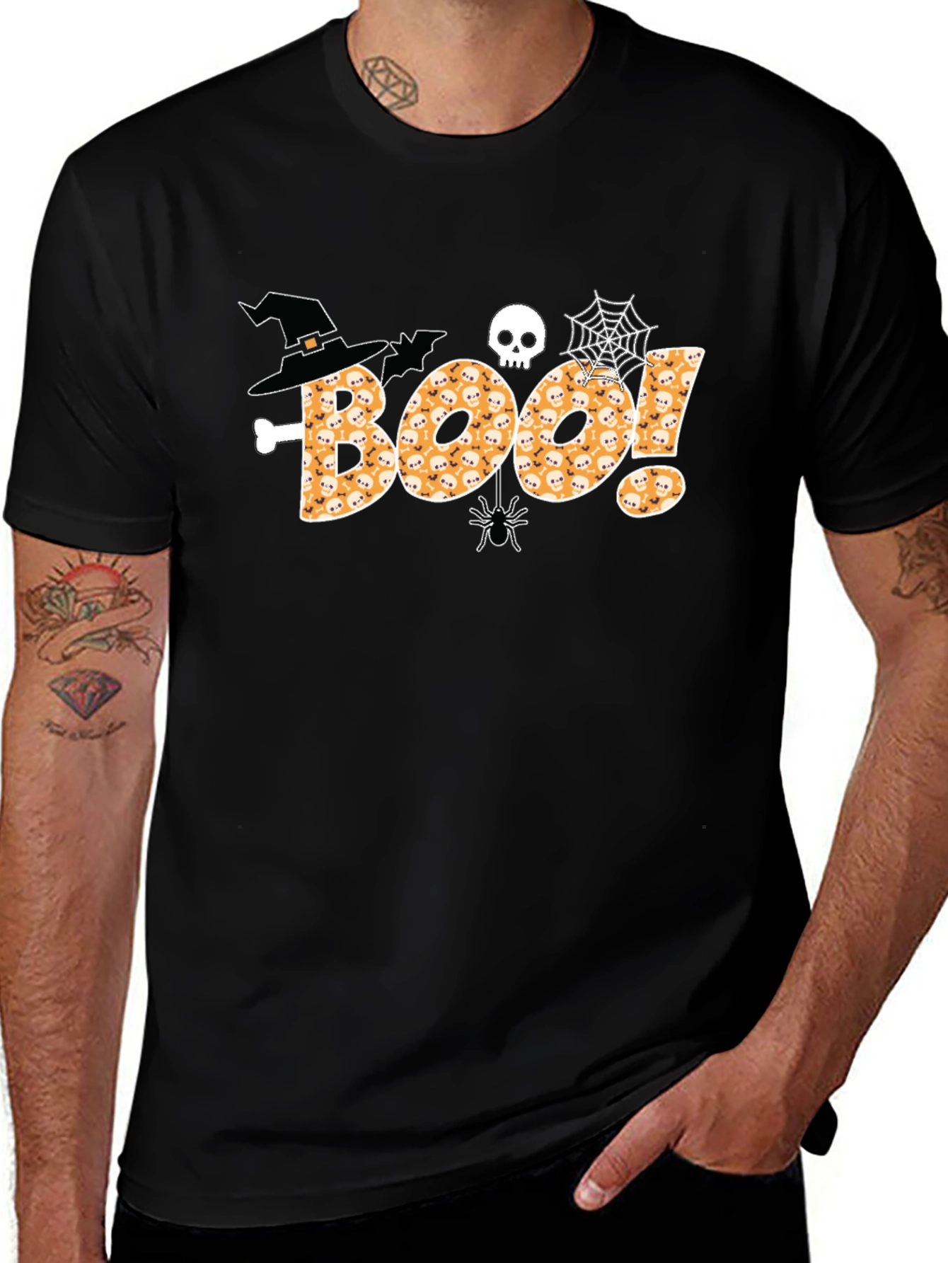 Halloween "Boo!" Graphic T-Shirt