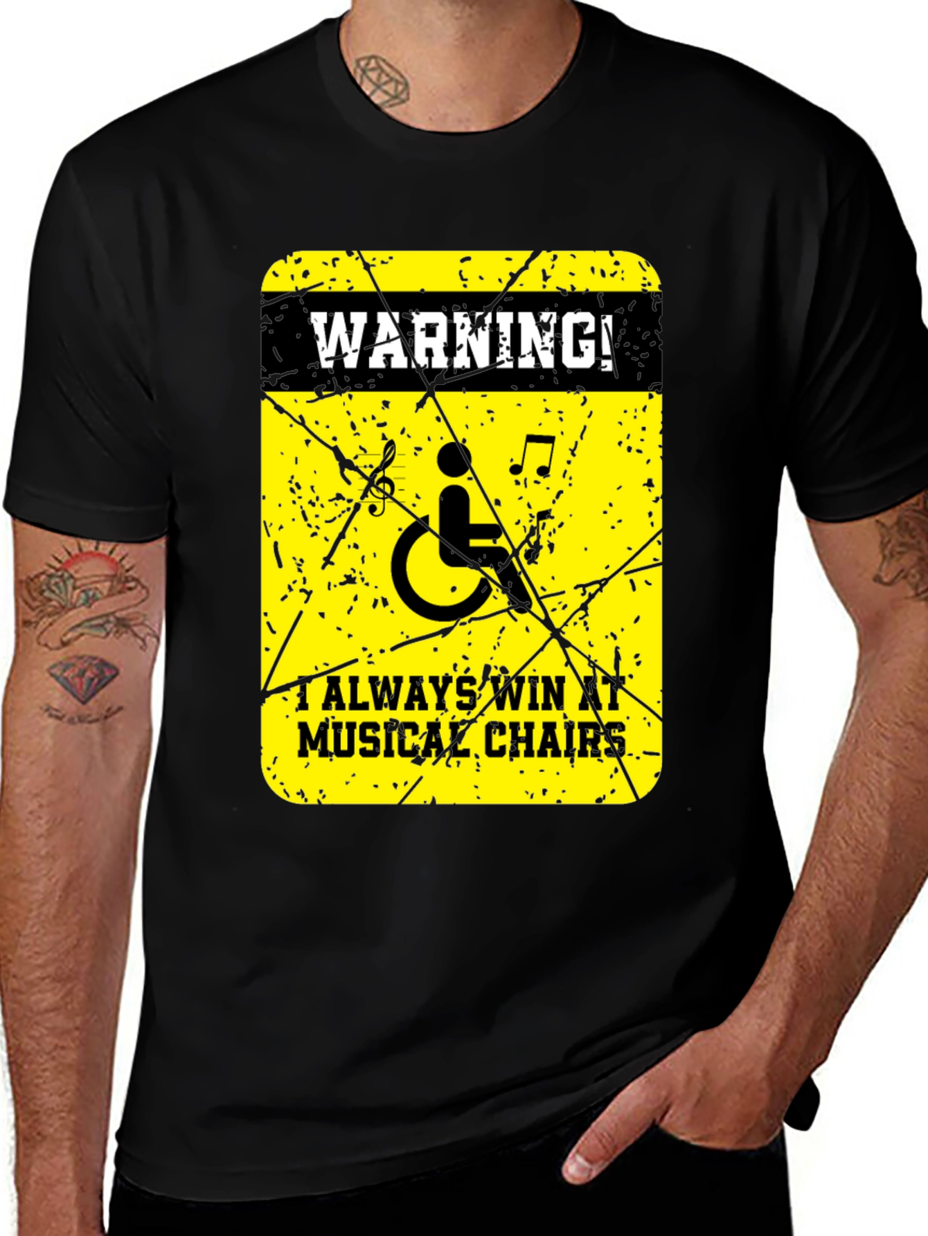 Variant 8 of Warning: I Always Win at Musical Chairs T-Shirt