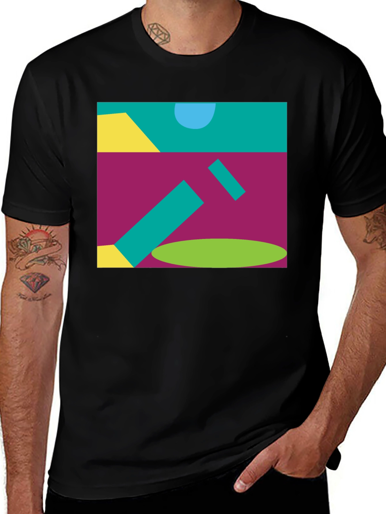 Variant 6 of Abstract Geometric Pattern T-Shirt