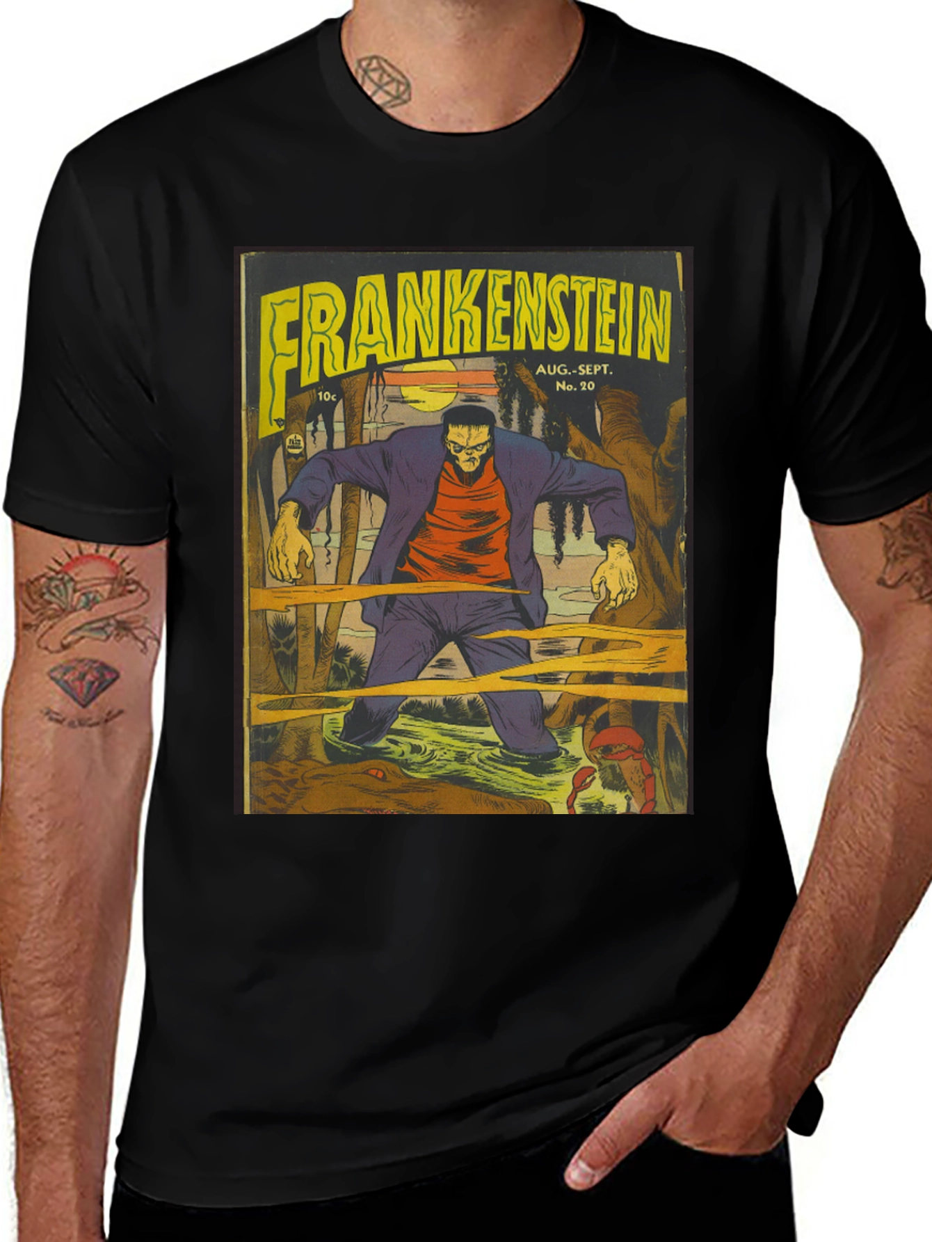 Variant 2 of Frankenstein Comic Book Cover T-Shirt