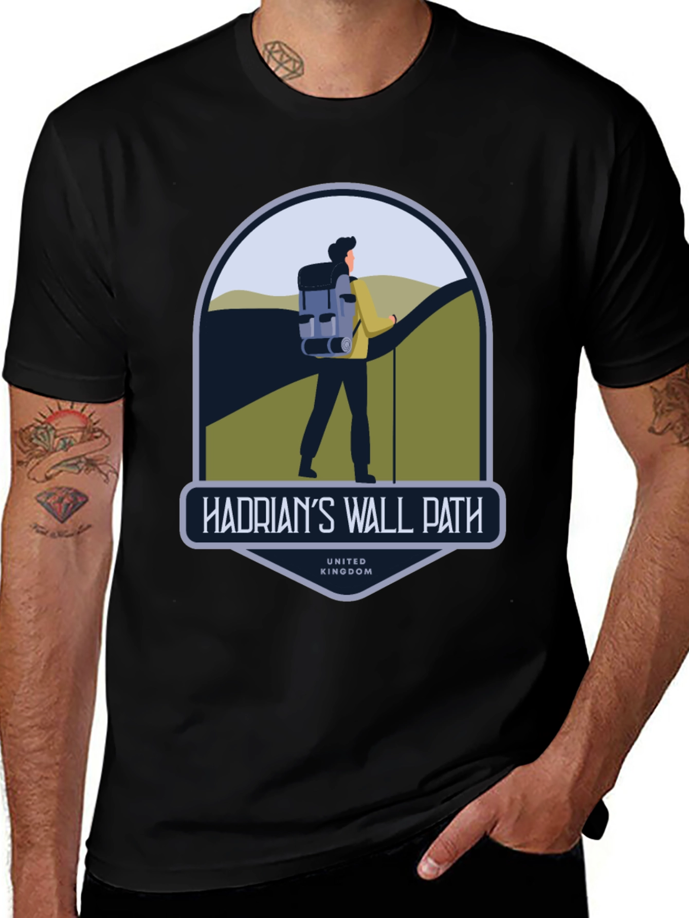 Variant 25 of Hadrian's Wall Path Hiking T-Shirt