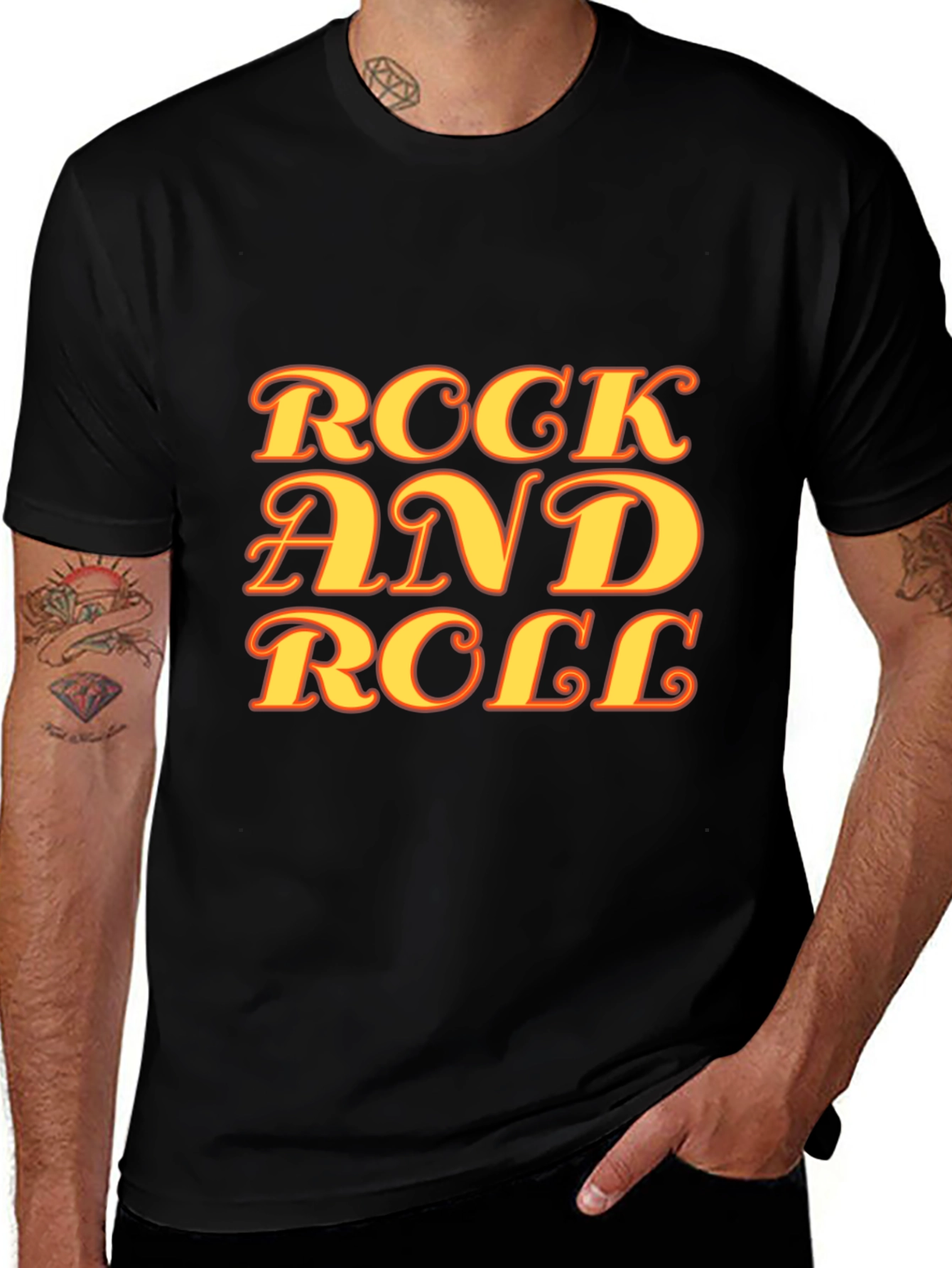 Variant 7 of Rock and Roll Graphic T-Shirt