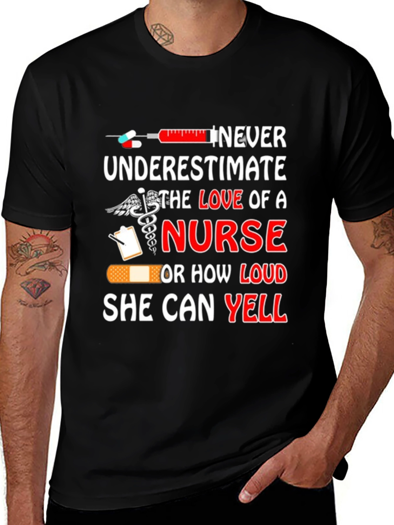 Variant 22 of Never Underestimate a Nurse T-Shirt