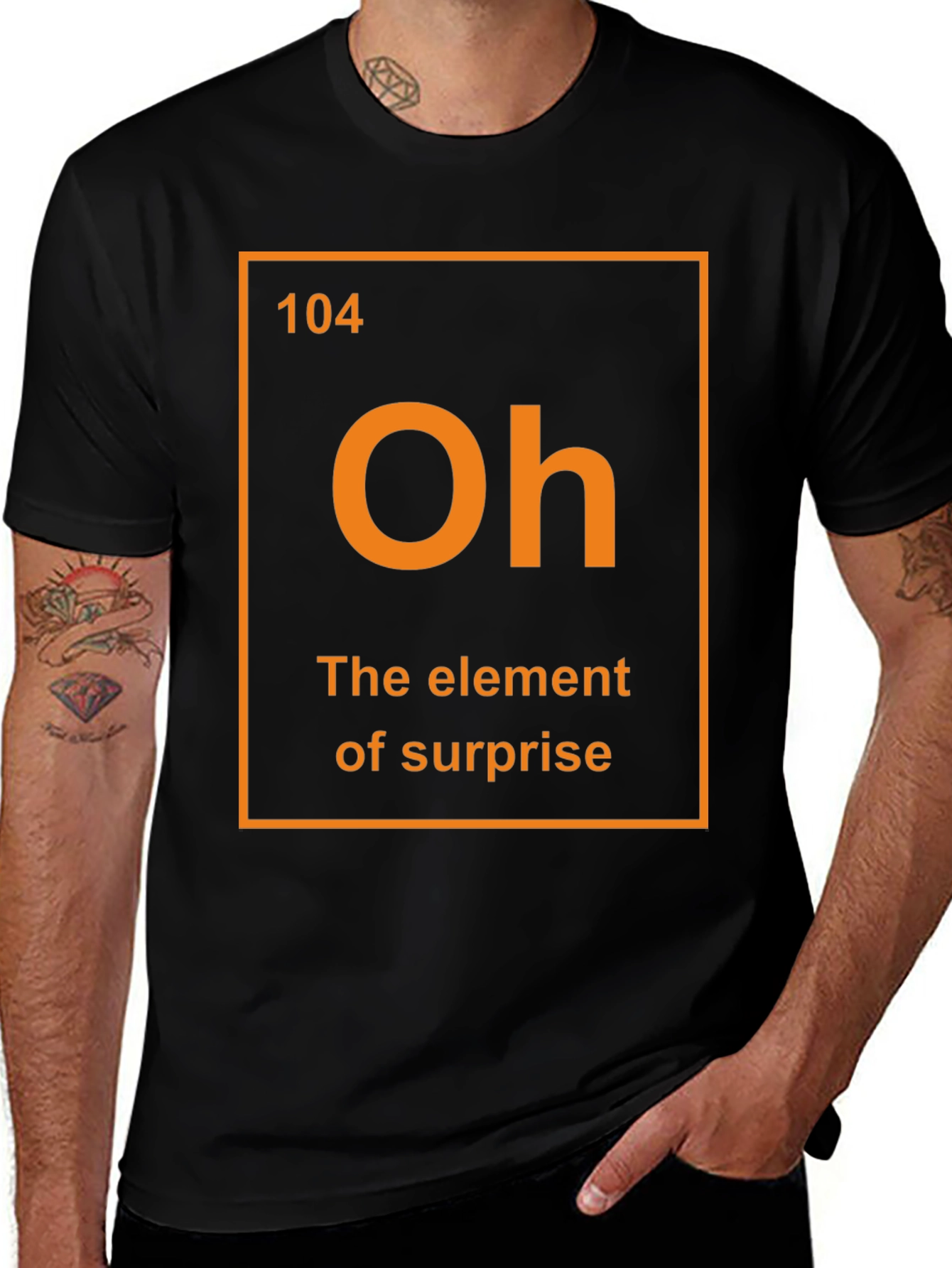 Element of Surprise Graphic T-Shirt Funny Science Tee