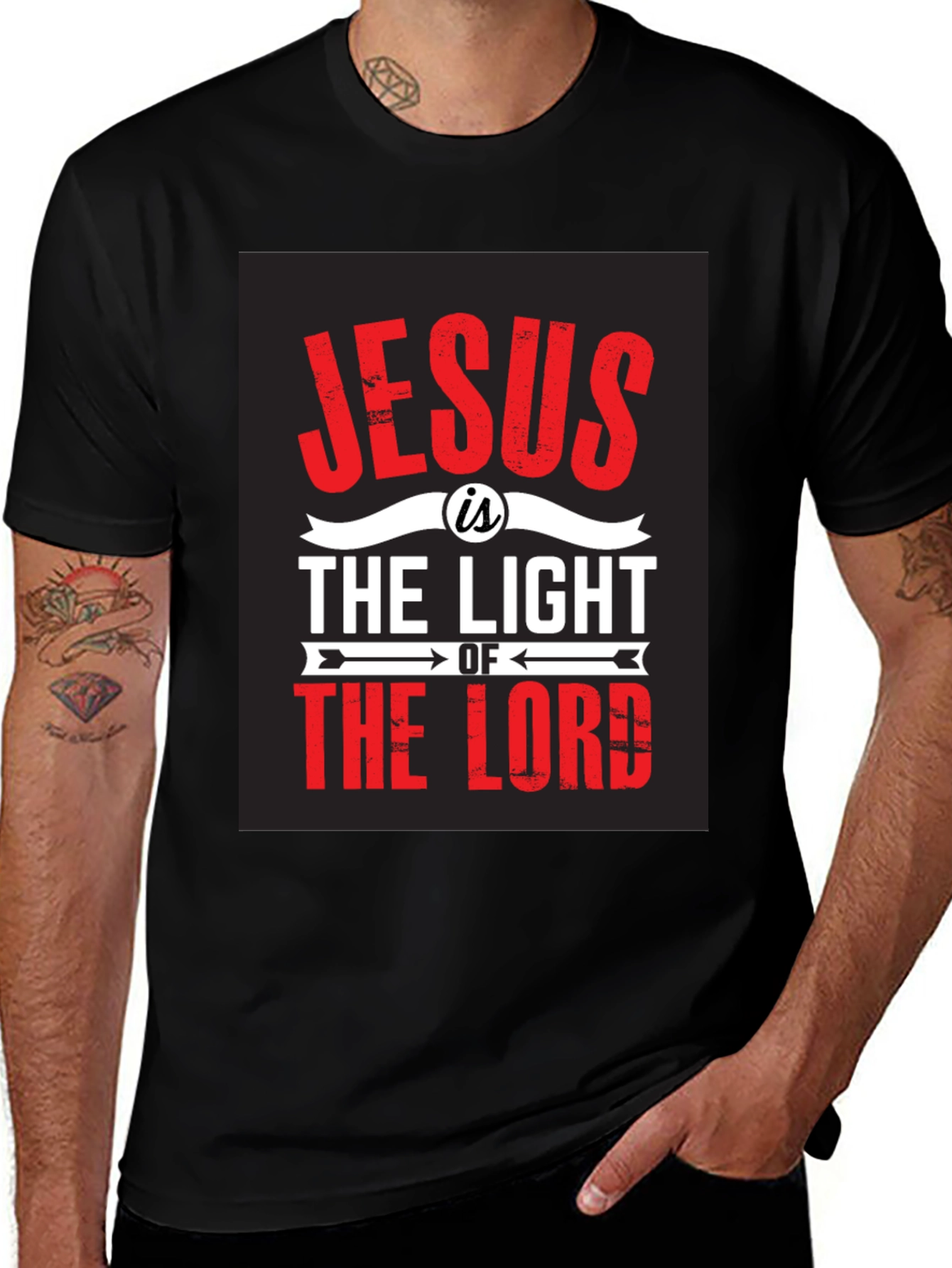 Jesus is the Light Graphic Tee - Christian Apparel