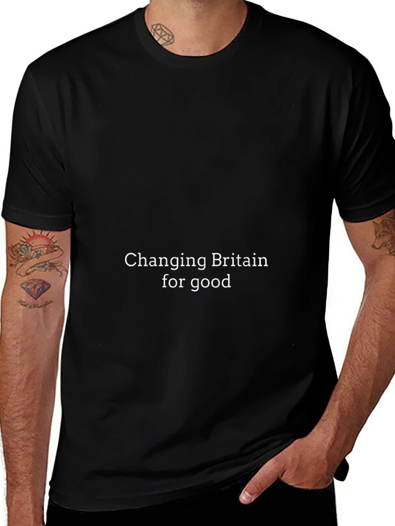 Variant 20 of Changing Britain For Good Black T-Shirt