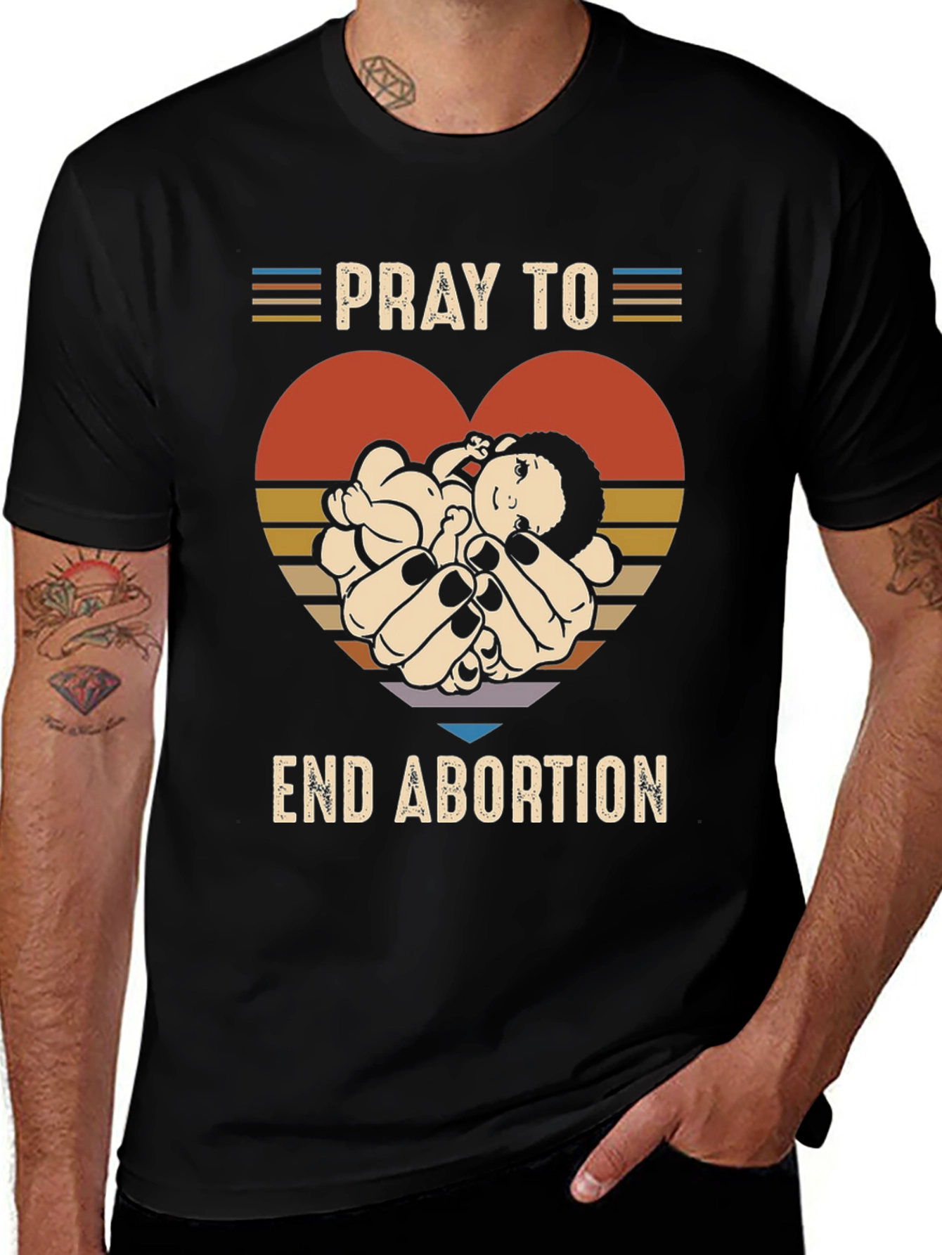 Variant 18 of Pray to End Abortion T-Shirt
