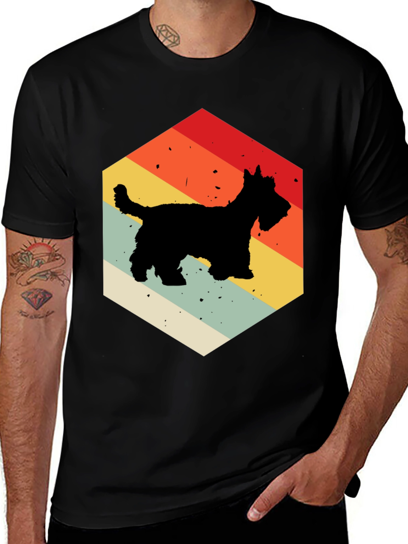 Retro Scottish Terrier T-Shirt - Vintage Dog Lover Tee