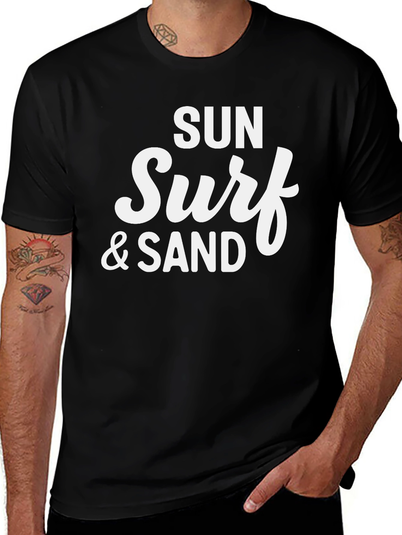 Sun Surf & Sand Graphic Tee - Beach Vibes