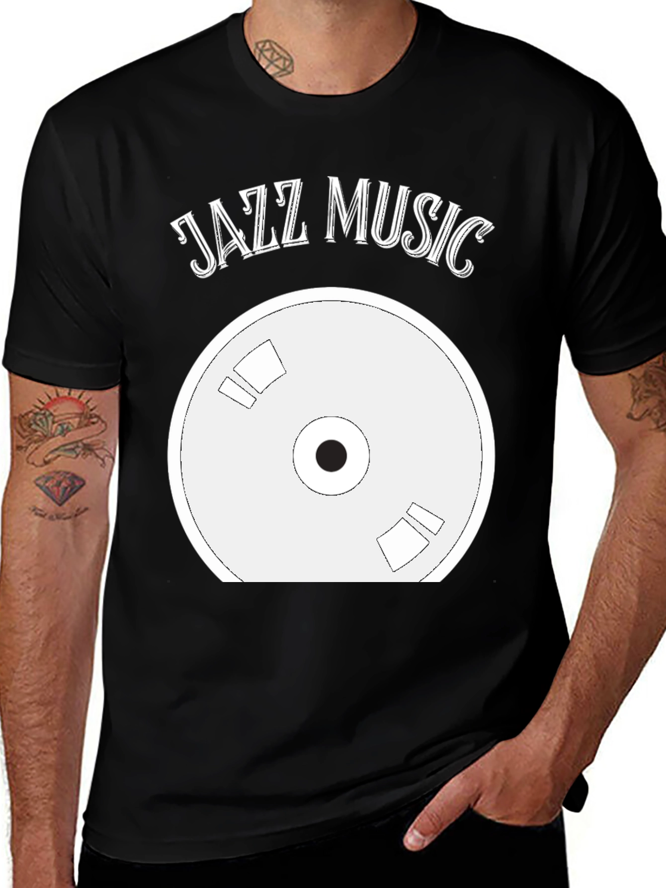 Variant 21 of Jazz Music Record T-Shirt - Cool Music Lover Tee