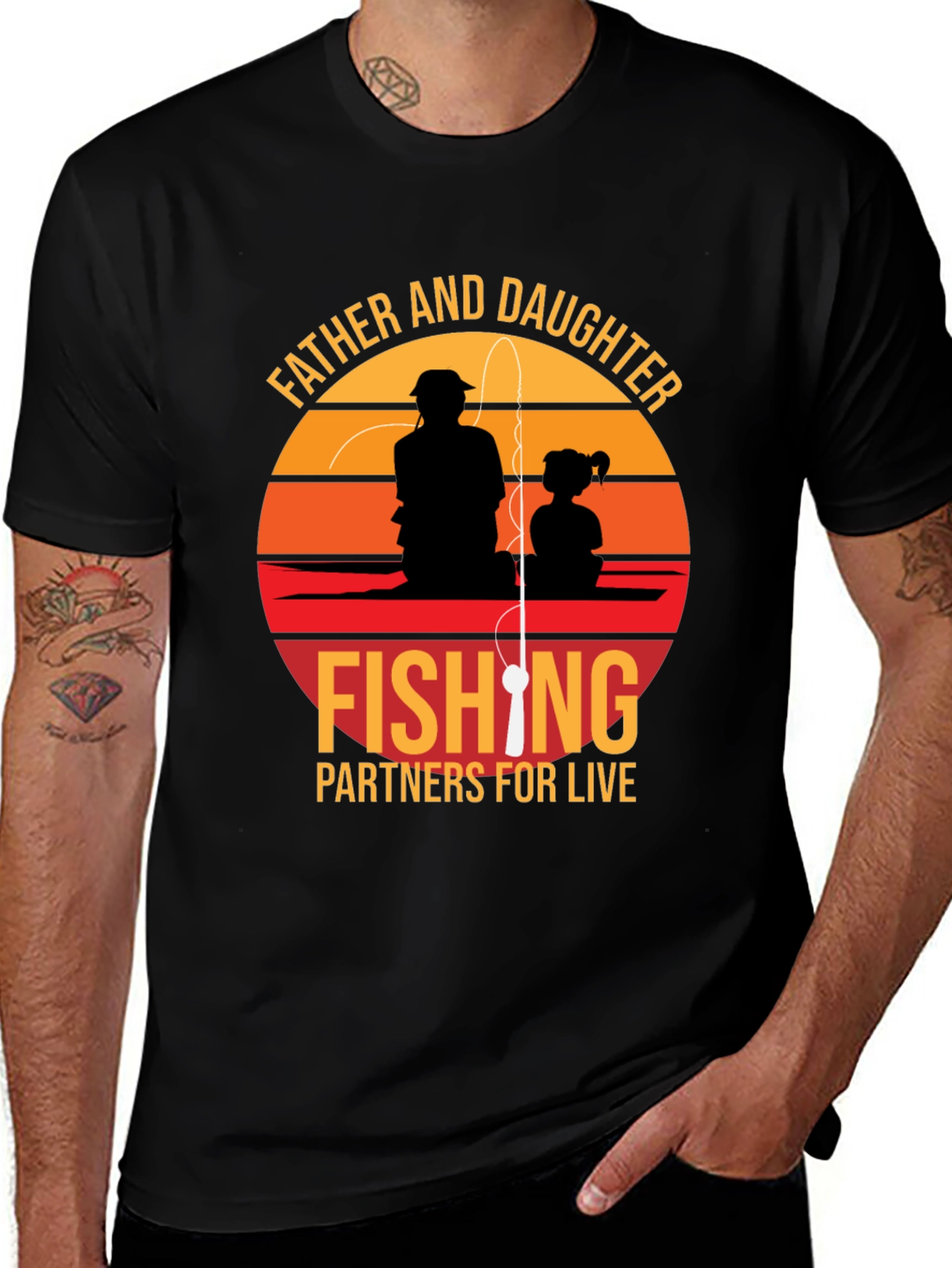 Father & Daughter Fishing Partners T-Shirt