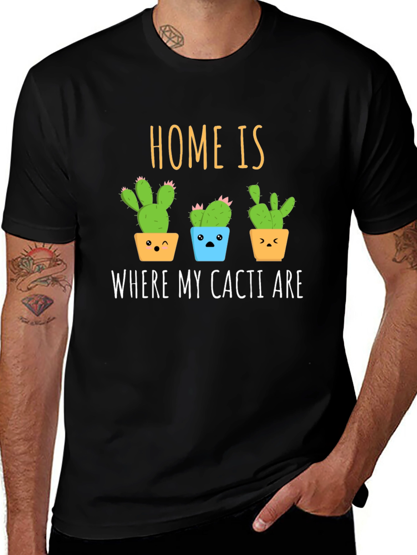 Variant 28 of Home is Where My Cacti Are T-Shirt