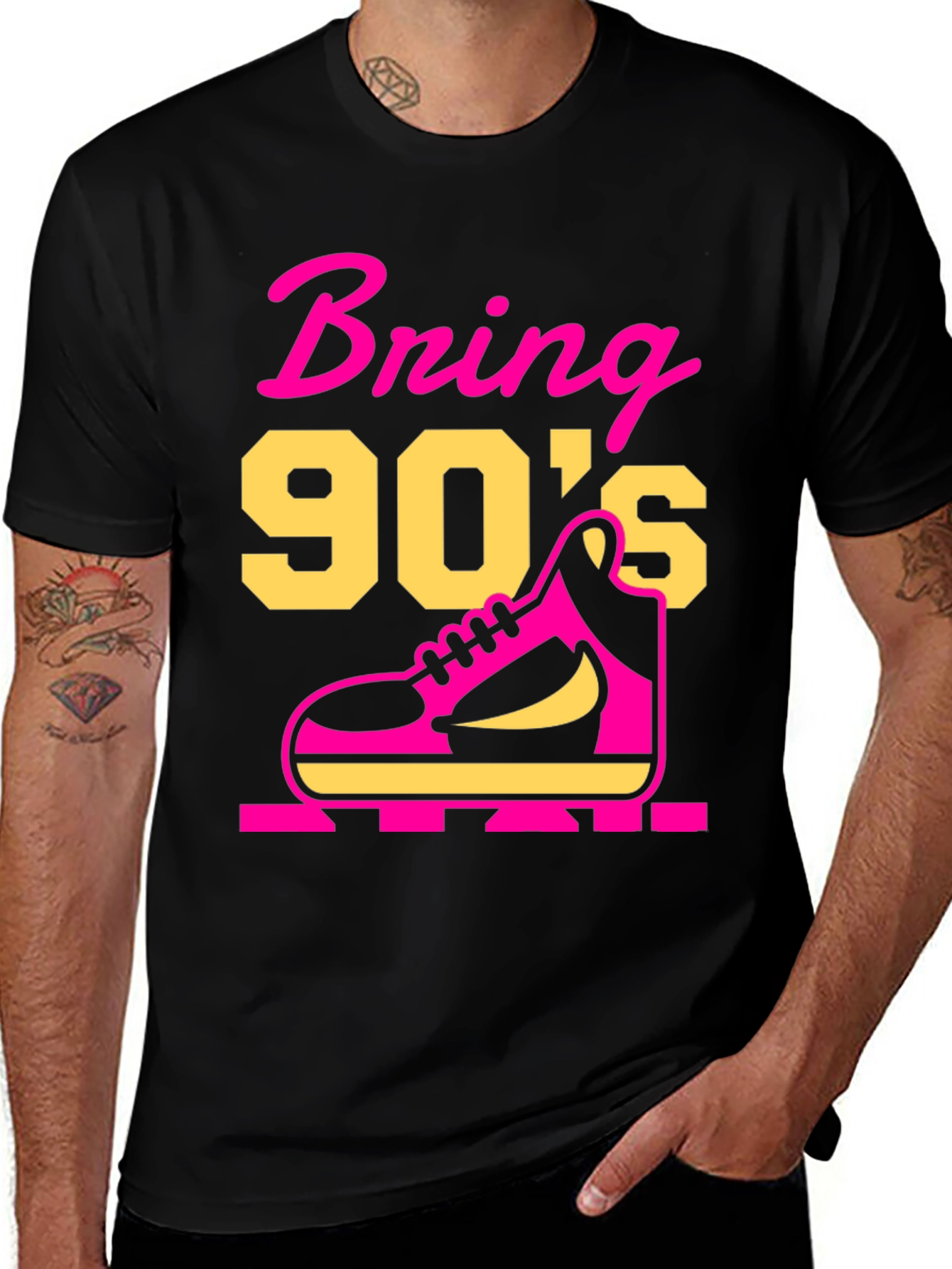 Variant 7 of Bring 90's Black Graphic T-Shirt