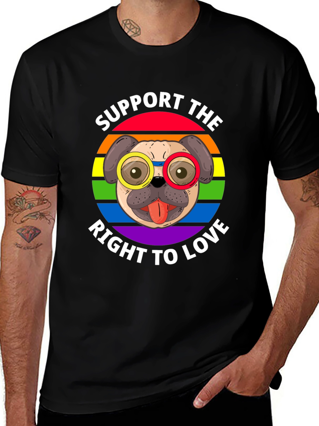 Support the Right to Love LGBTQ+ T-Shirt