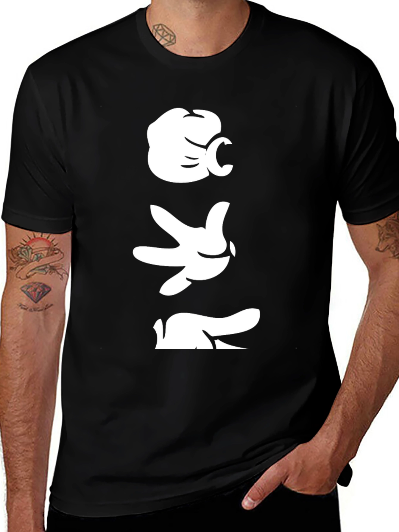 Mickey Hands T-Shirt - Cartoon Style