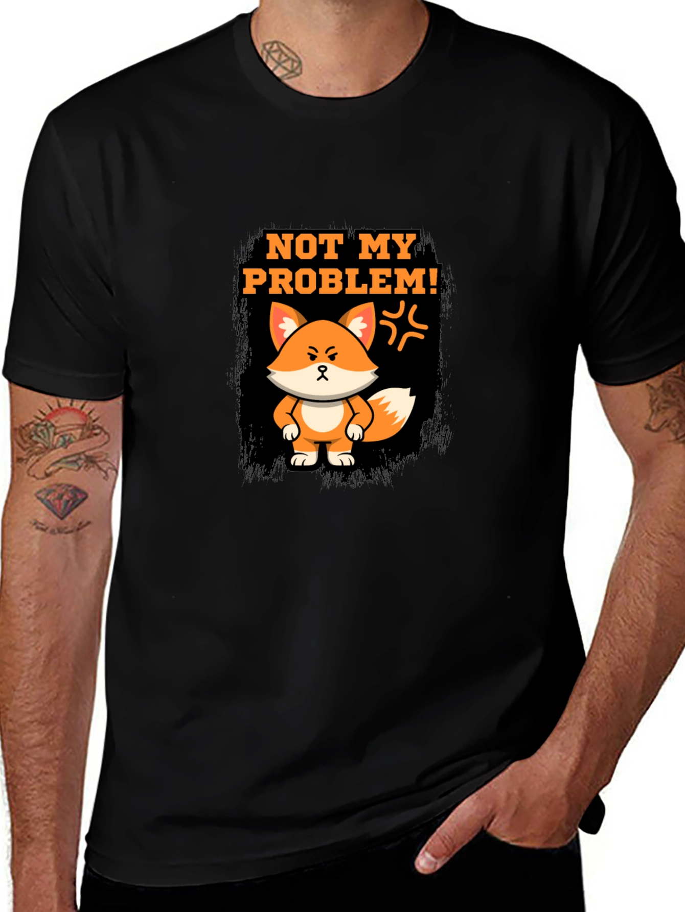Variant 11 of Not My Problem Fox Graphic T-Shirt