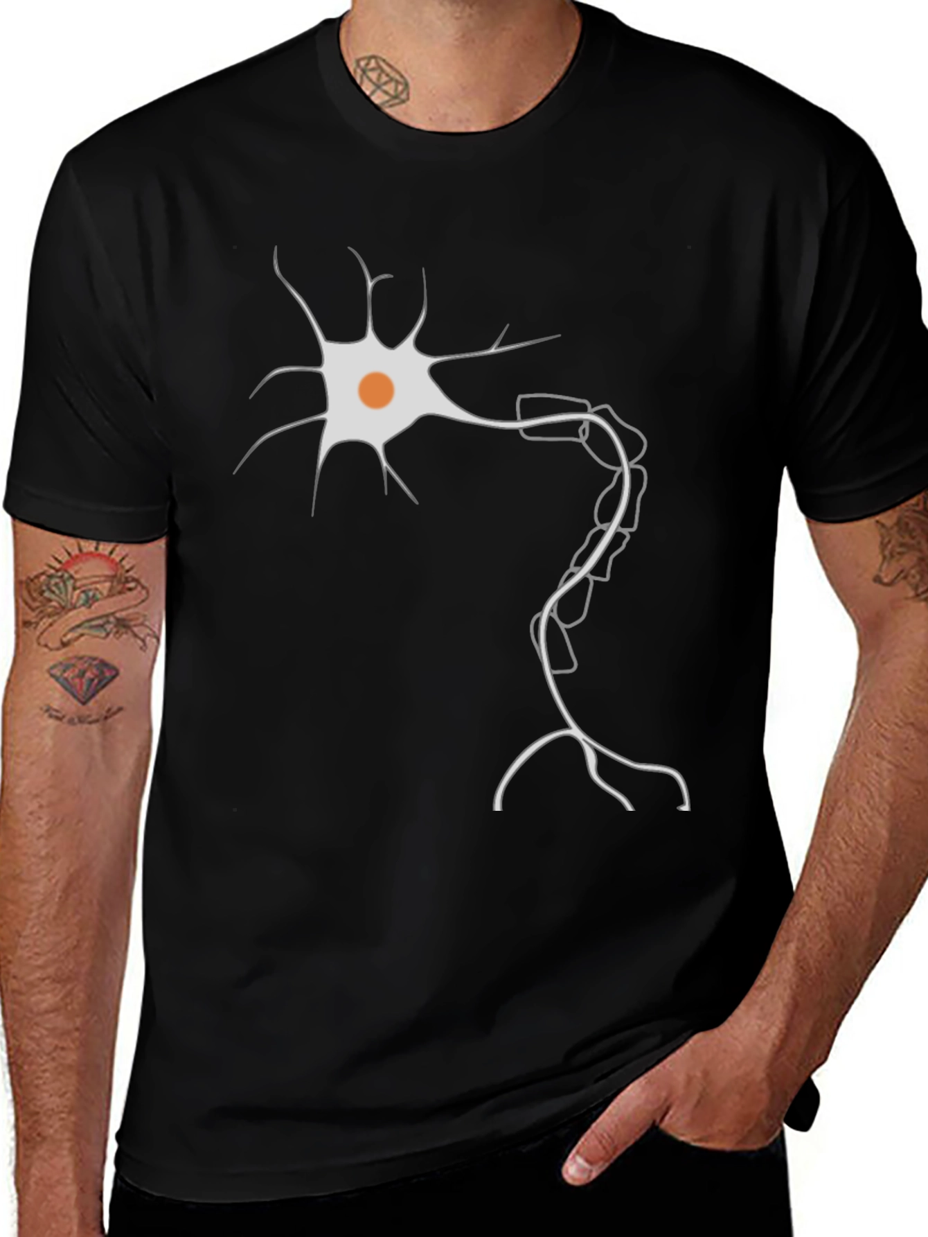 Neuron Graphic Tee - Stylish Science Shirt