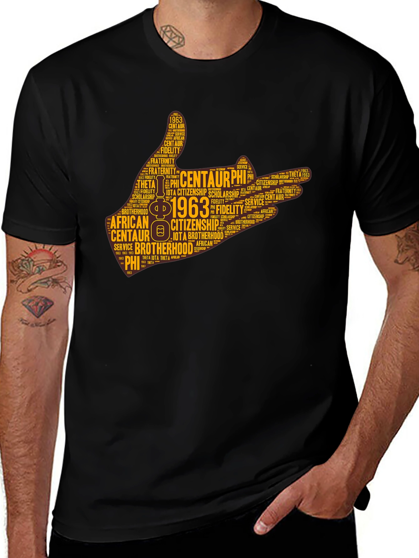 Centaur Phi 1963 Word Art Graphic T-Shirt