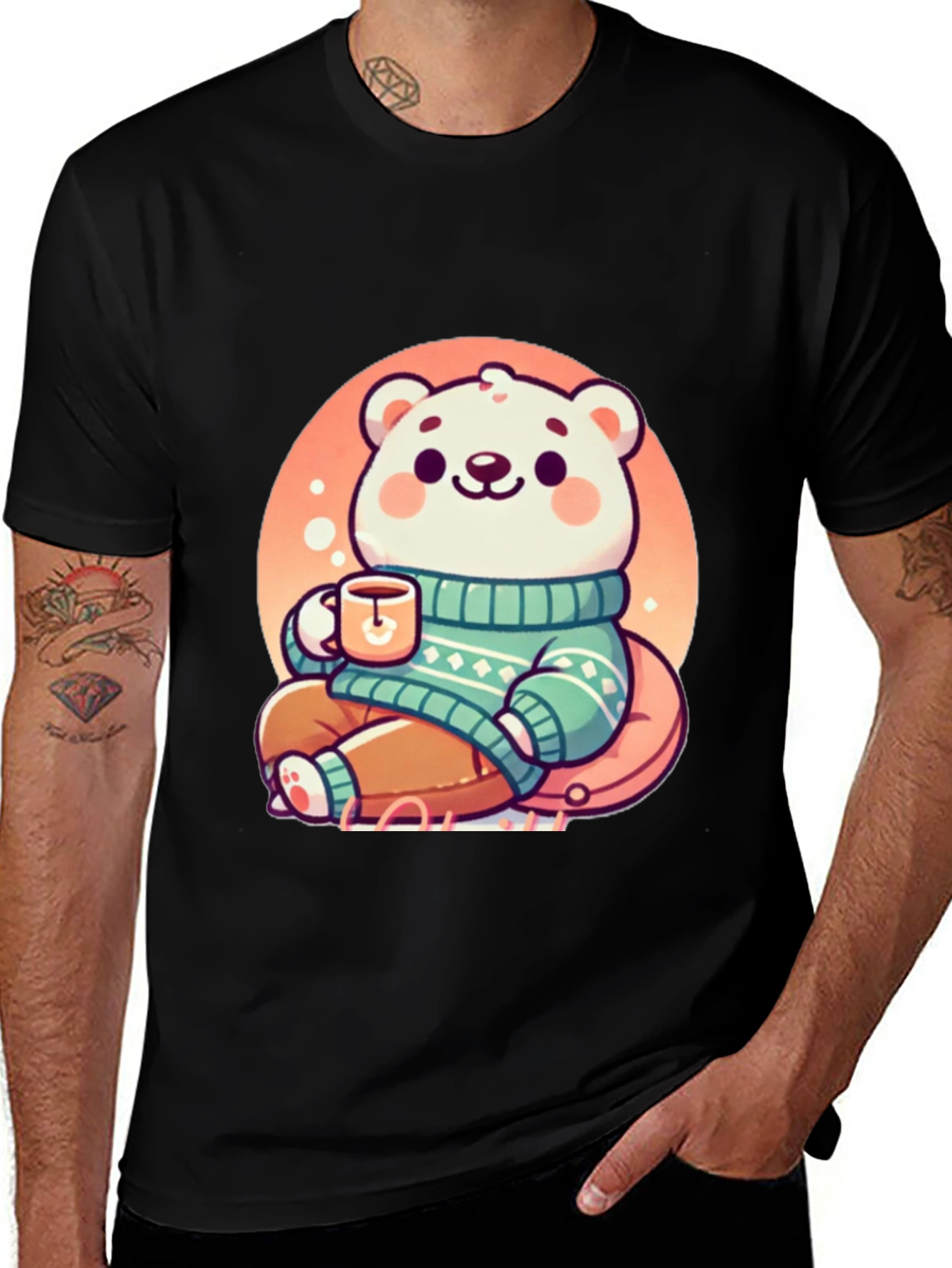 Variant 25 of Cute Cartoon Bear T-Shirt