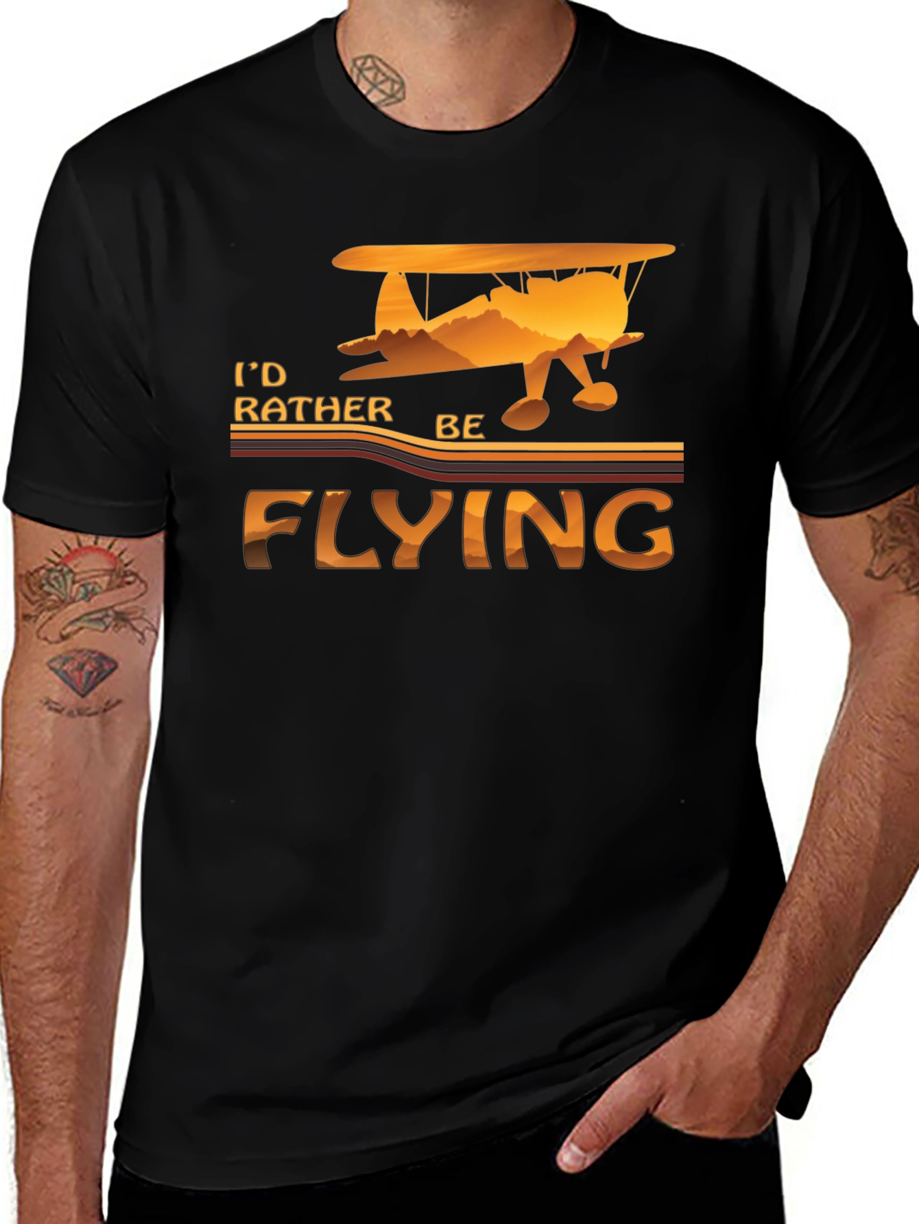 Variant 12 of I'd Rather Be Flying T-Shirt