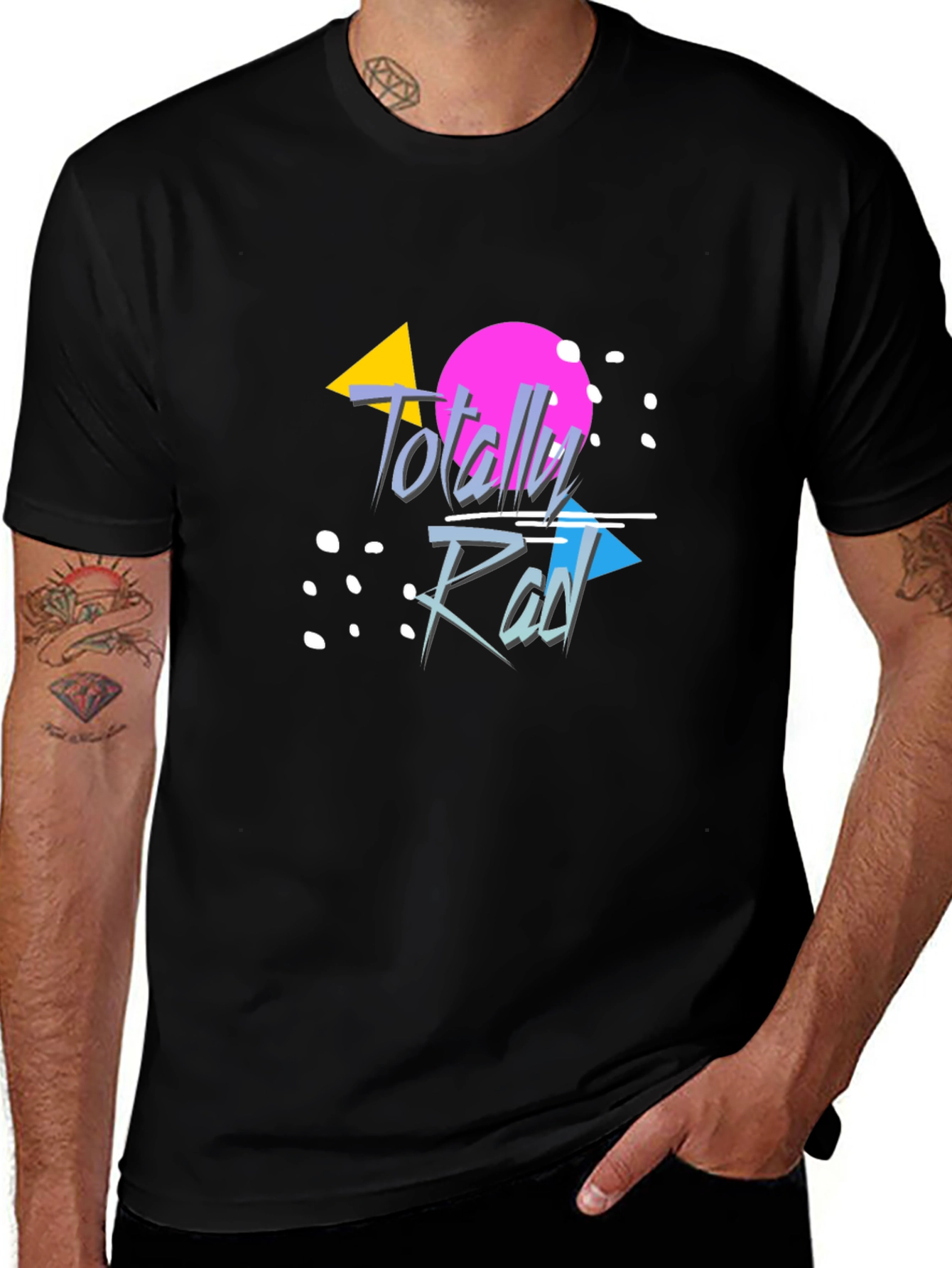 Variant 17 of Totally Rad Graphic Tee - 80s Retro Style