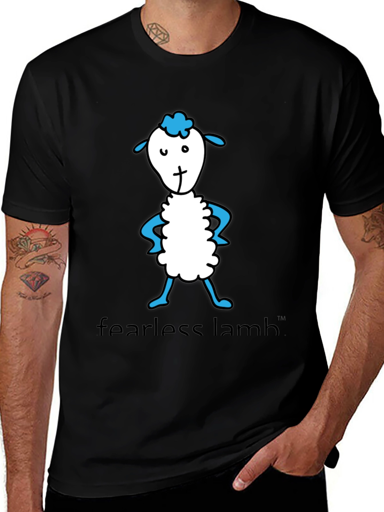 Fearless Lamb Graphic Tee - Soft Cotton