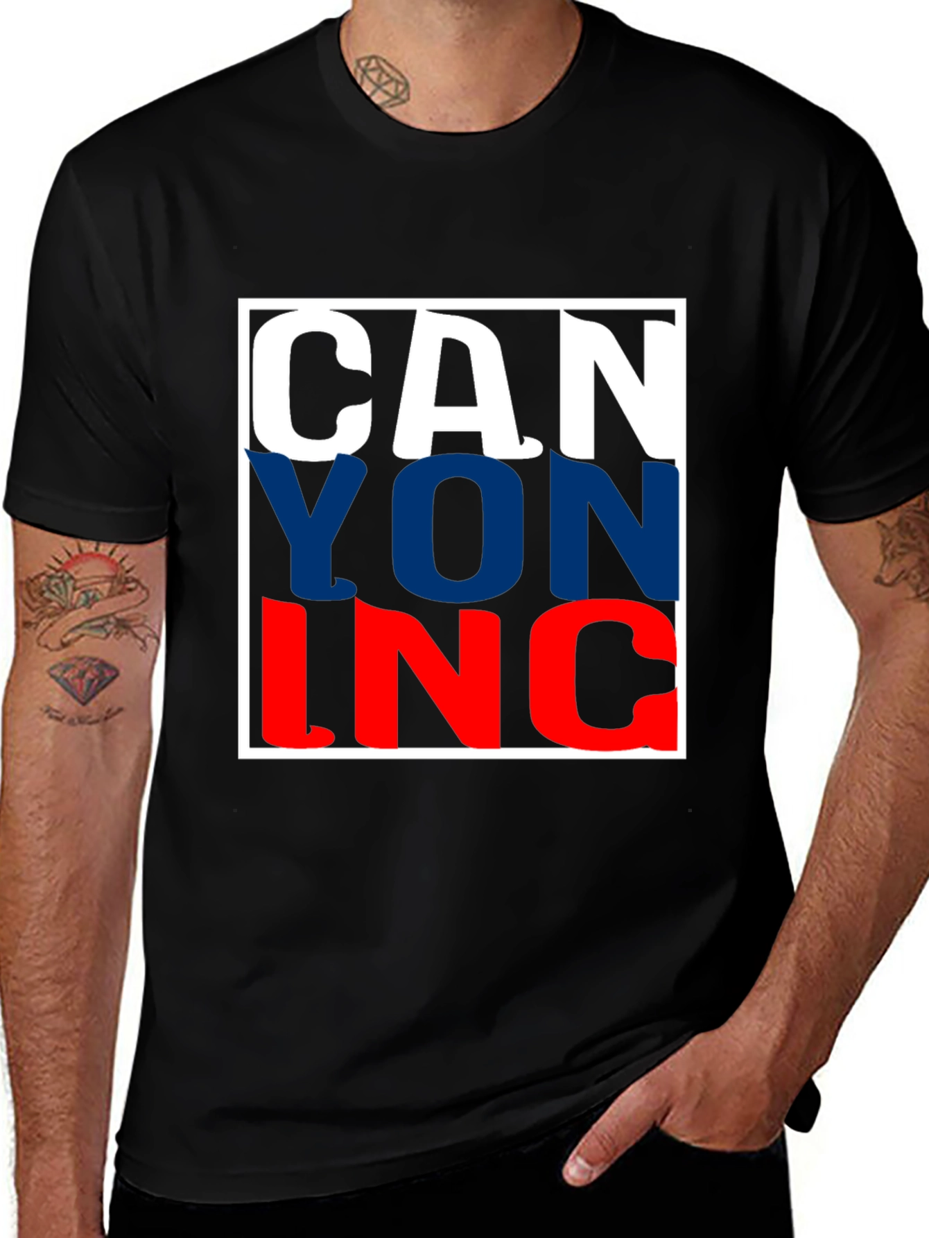 Variant 16 of CANYON INC. T-Shirt - Bold Graphic Print Tee