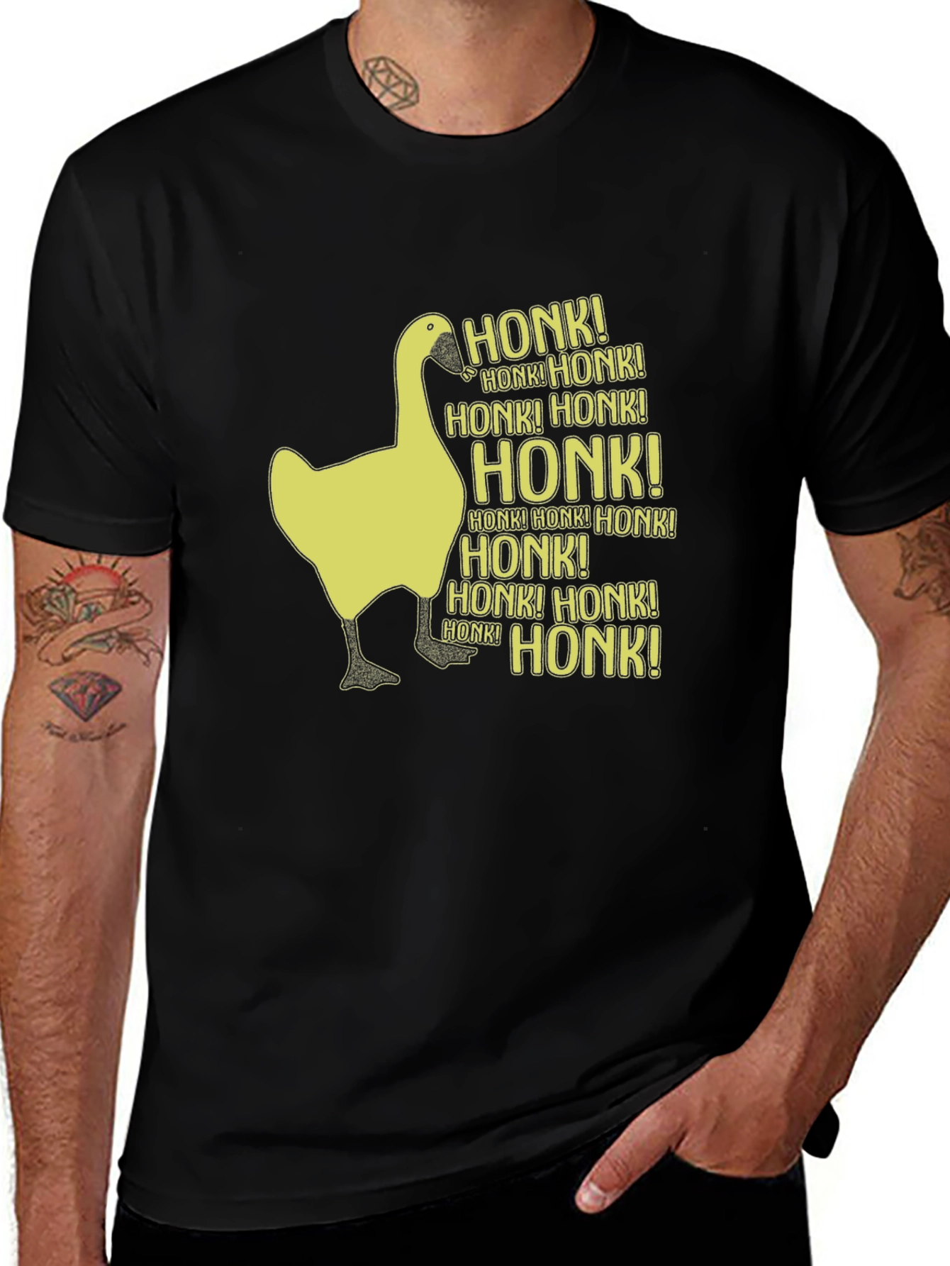 Variant 29 of Honk Goose Graphic T-Shirt - Funny Animal Tee