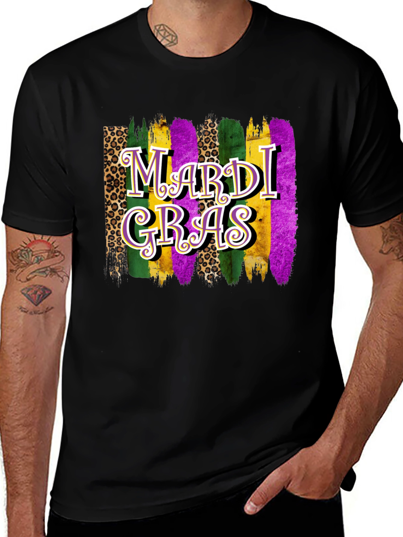 Variant 30 of Mardi Gras Graphic Print T-Shirt