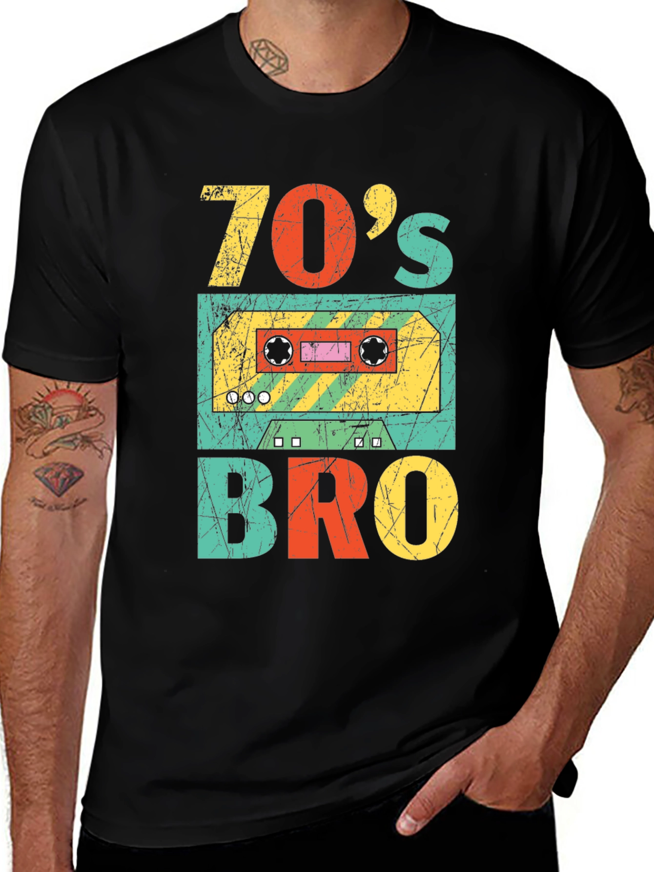 Variant 30 of 70's Bro Cassette Tape Graphic T-Shirt
